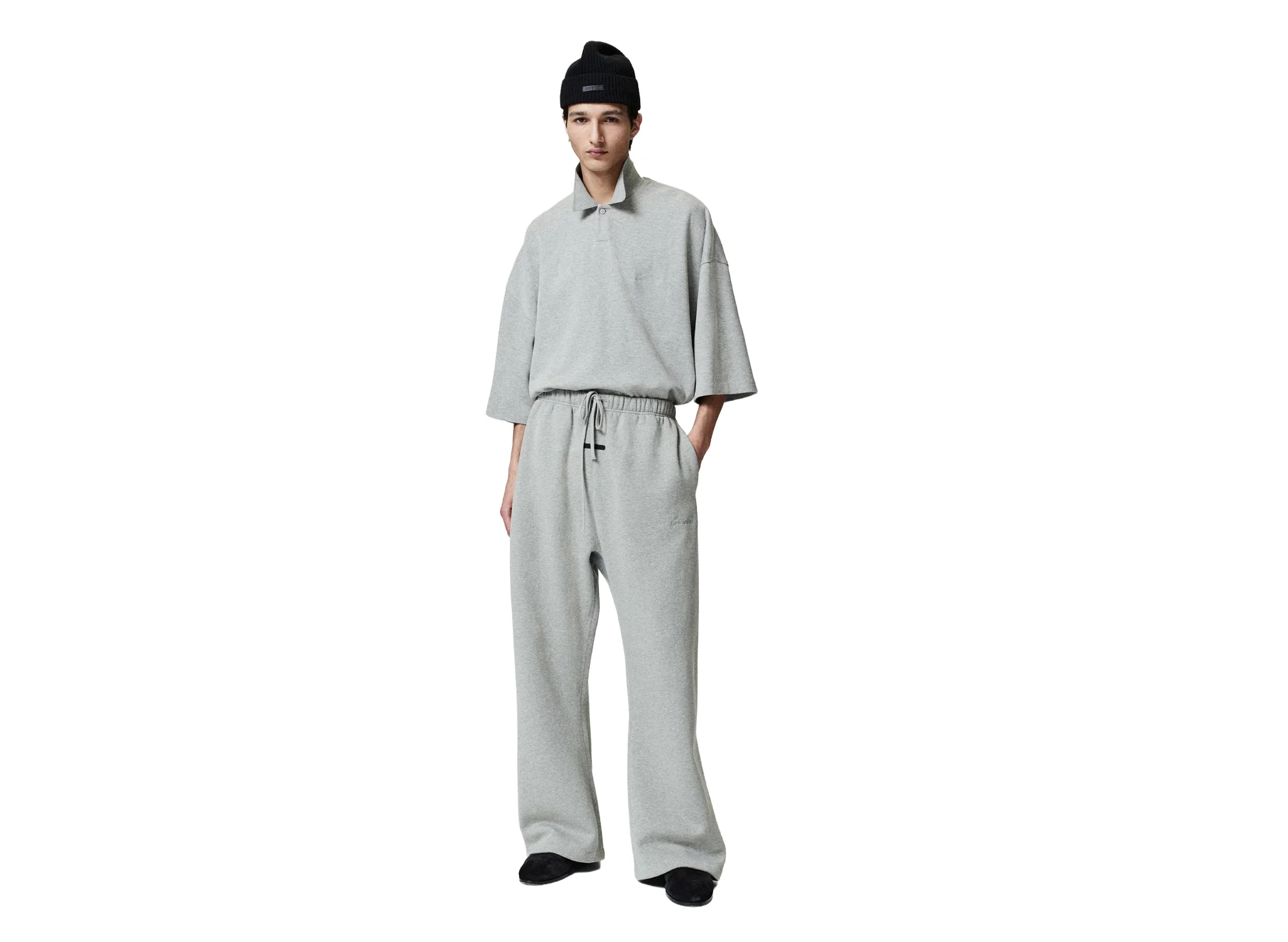 Fear of God Essentials Signature Classic Fit Flare Sweatpant 'Concrete Heather' - Image 4