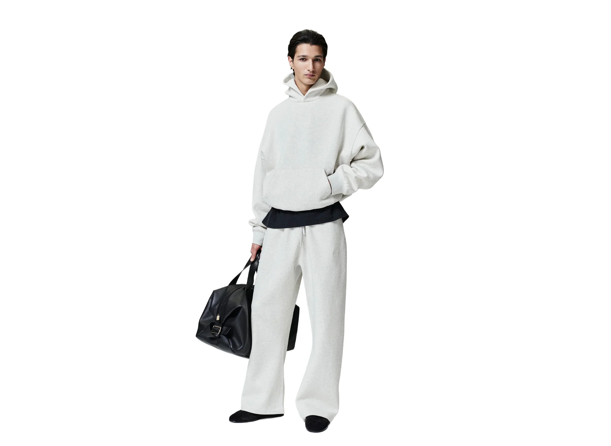Fear of God Essentials Signature Classic Fit Flare Sweatpant 'Oatmeal Heather' - Image 4