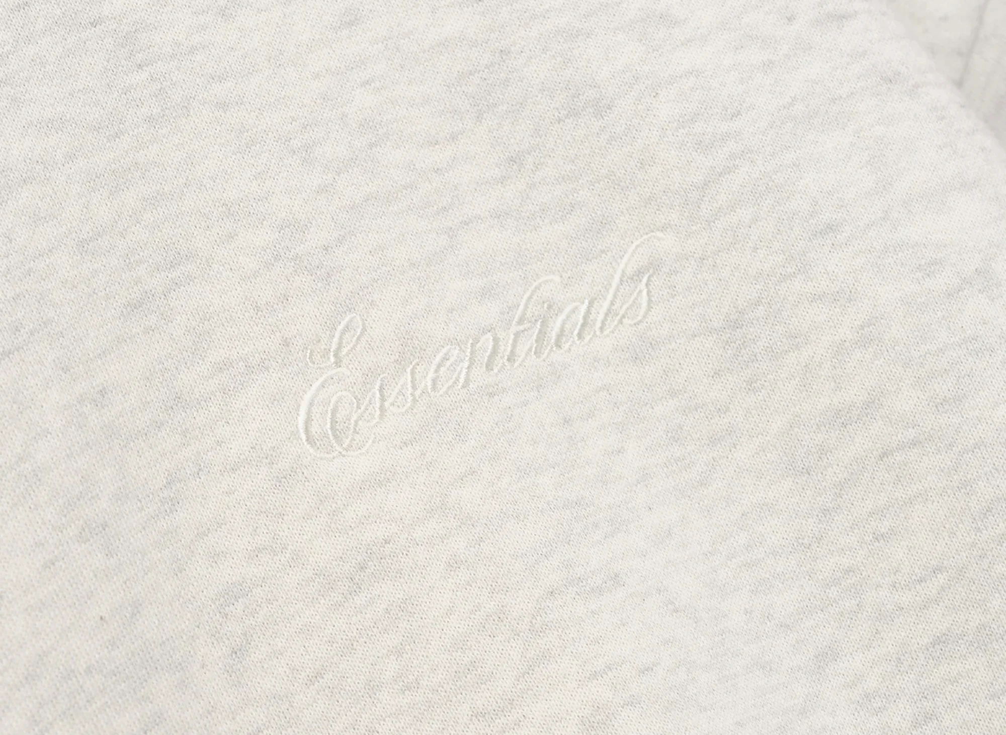Fear of God Essentials Signature Classic Full Zip Hoodie 'Oatmeal Heather' - Image 3