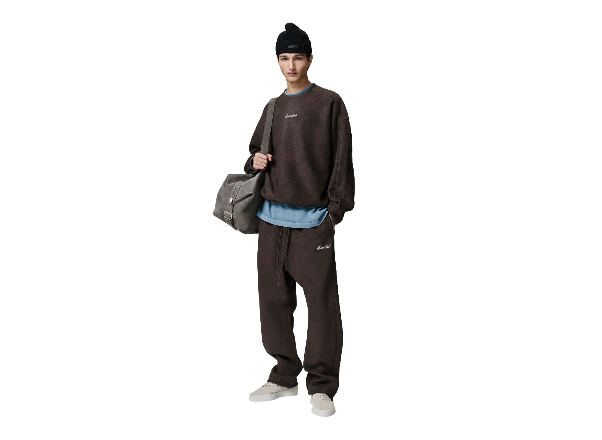 Fear of God Essentials Signature Relaxed Pant 'Brown' - Image 4