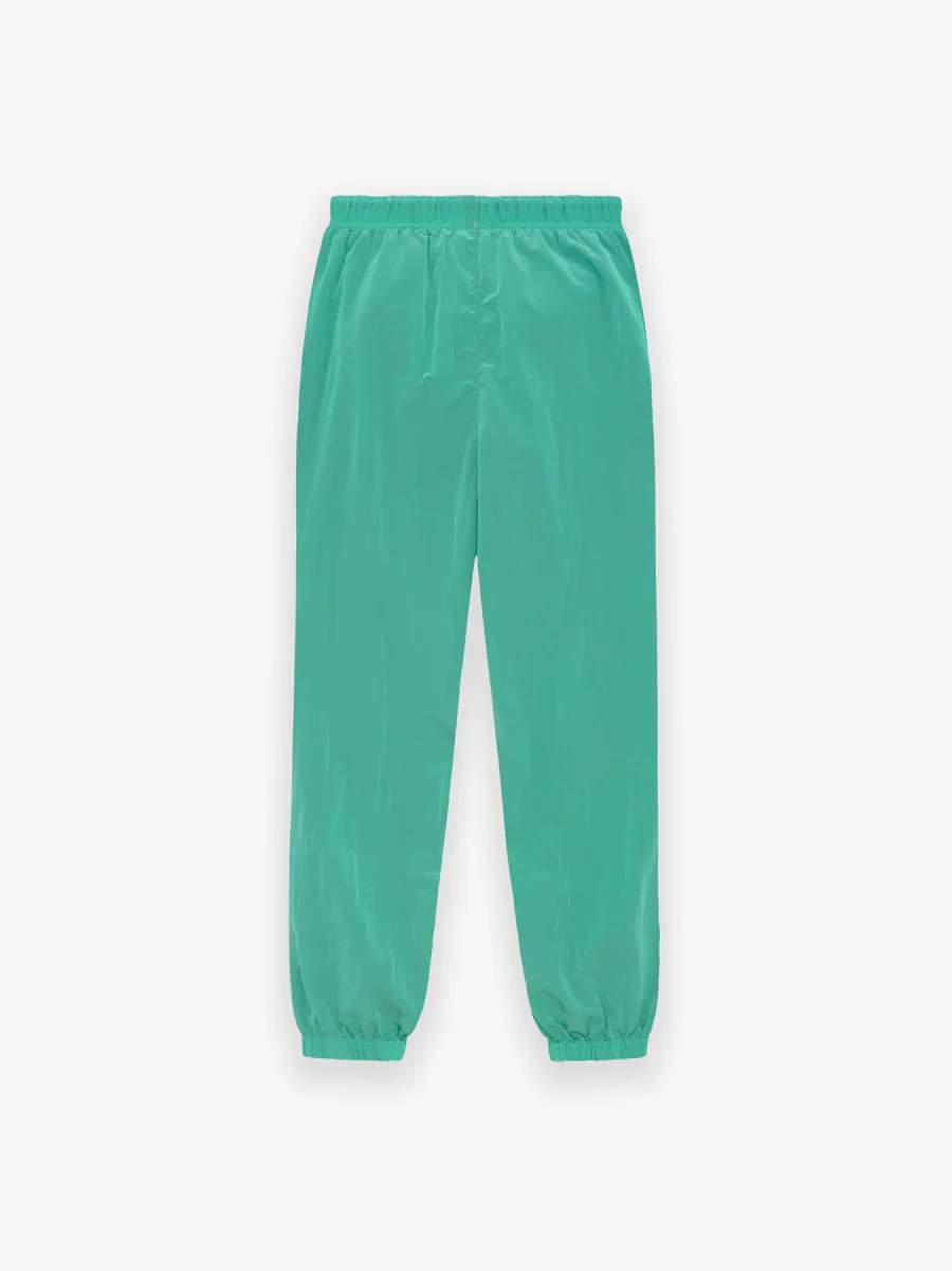 Fear of God Essentials Crinkle Nylon Trackpants in Mint Leaf - Image 2