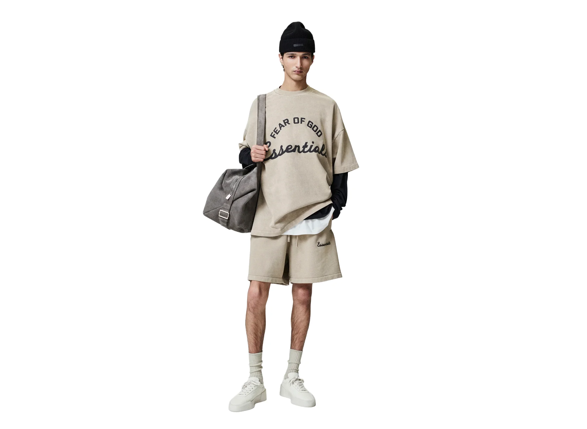 Fear of God Essentials Training 90's Short Sleeve 'Faded Dune' - Image 4