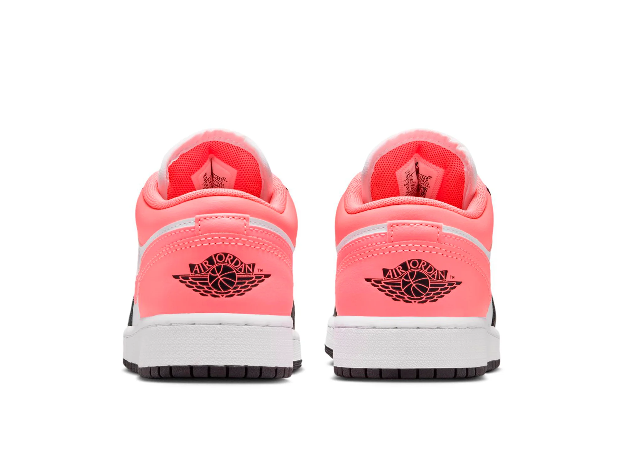 GS Air Jordan 1 Low in Black / Pink Gaze - Image 2