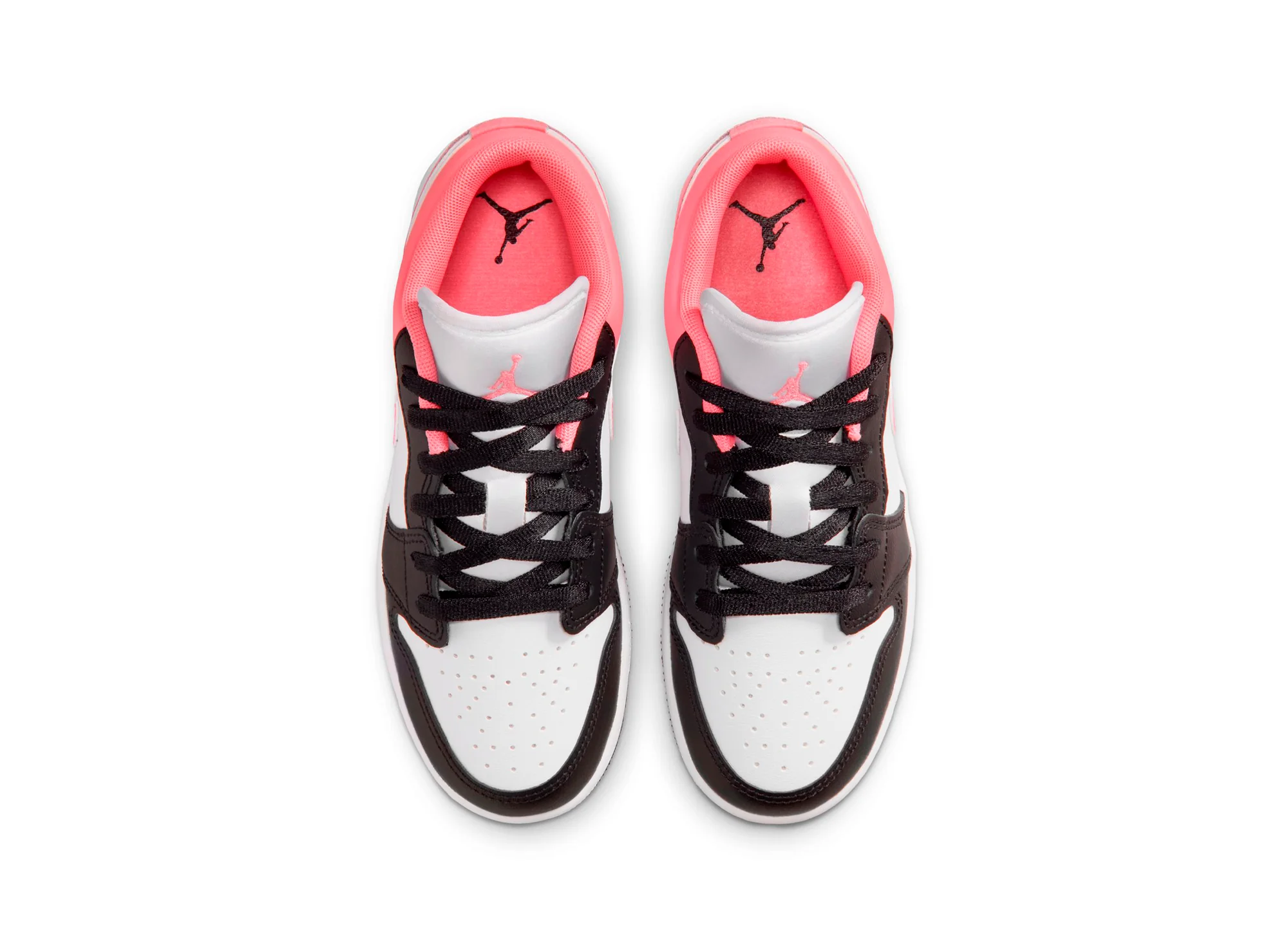 GS Air Jordan 1 Low in Black / Pink Gaze - Image 4