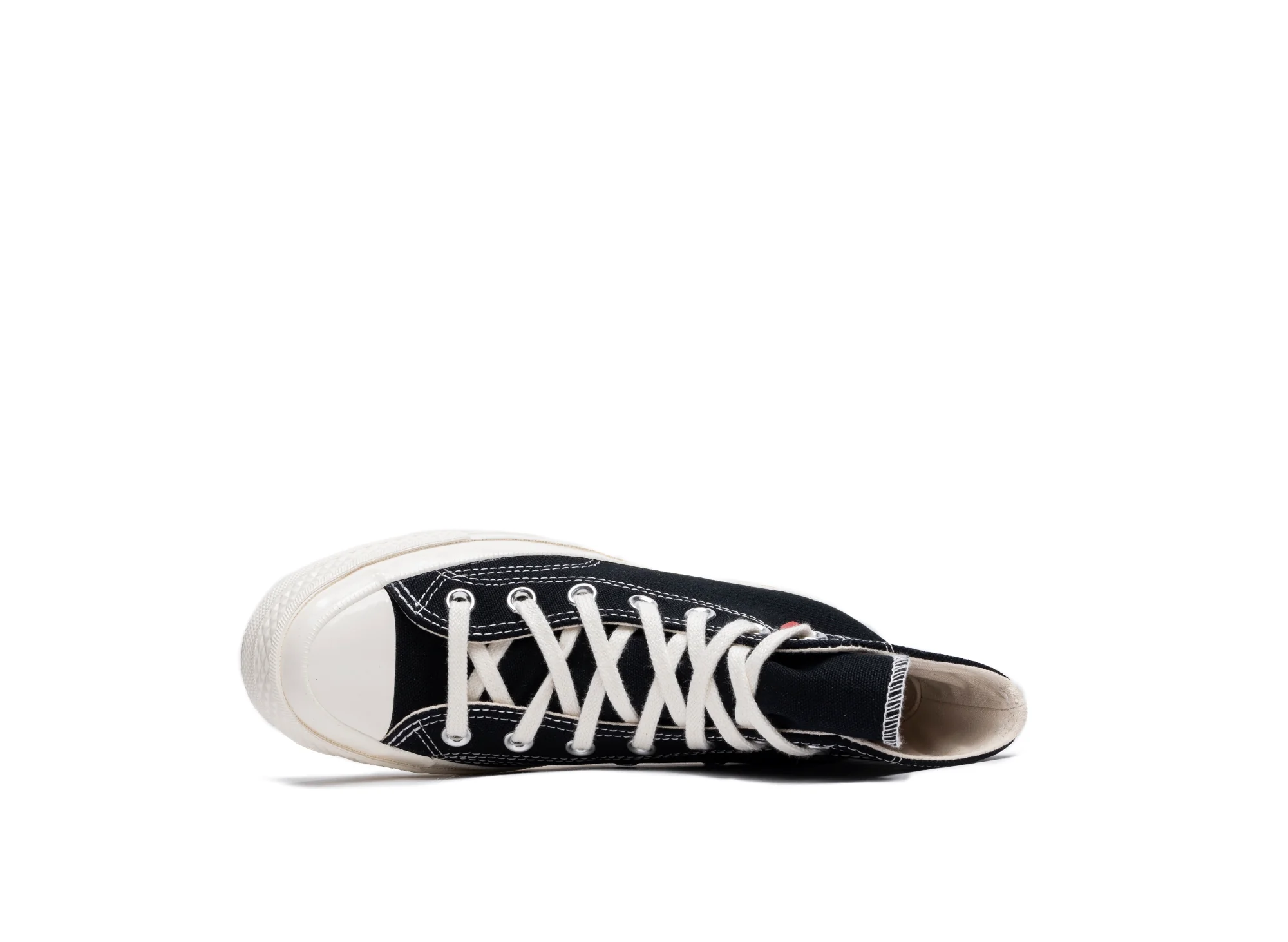 GS Converse Comme des Garçons Play Chuck 70 Hi in Black - Image 4