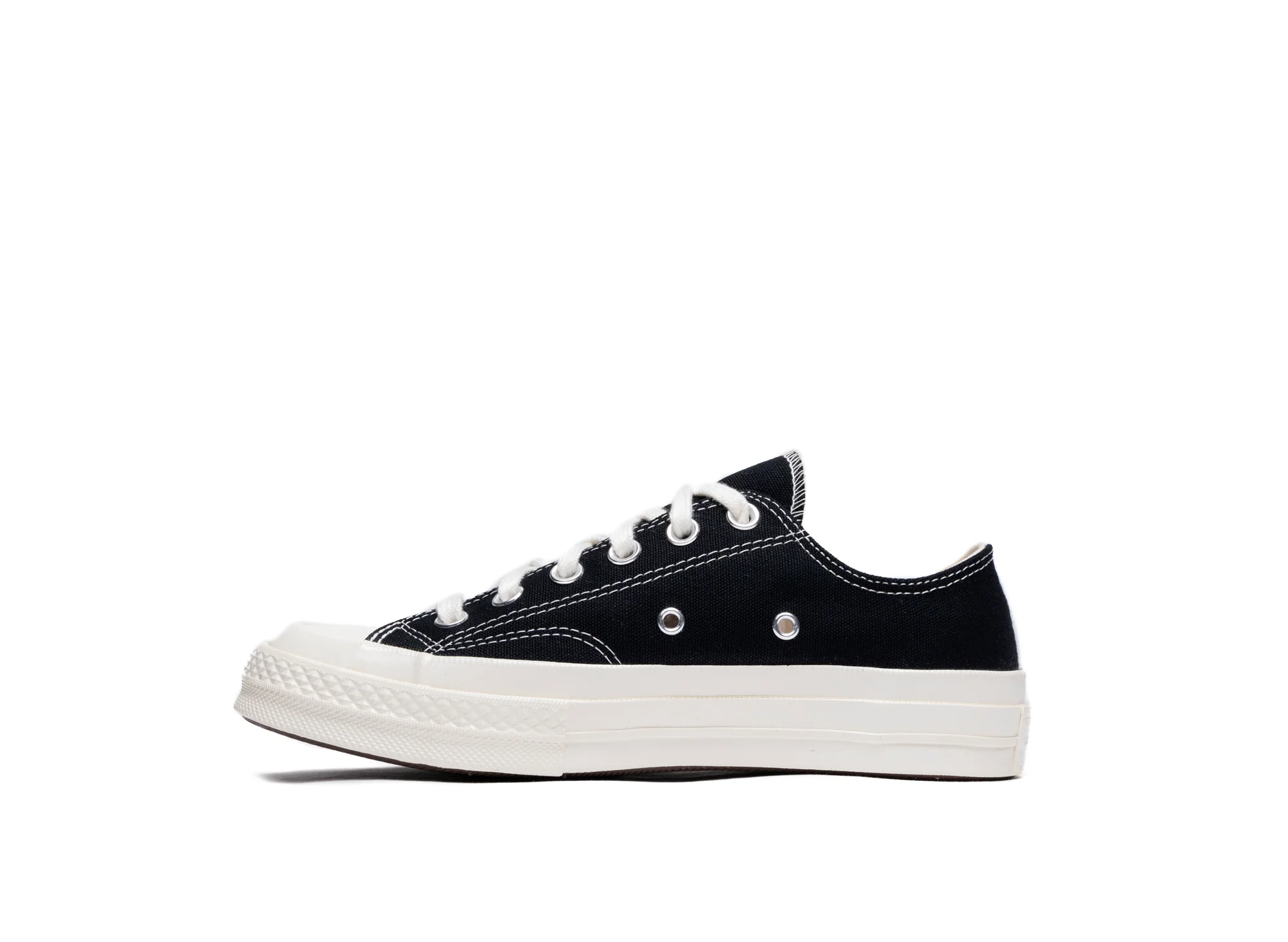 GS Converse Comme des Garçons Play Chuck 70 Low in Black - Image 3