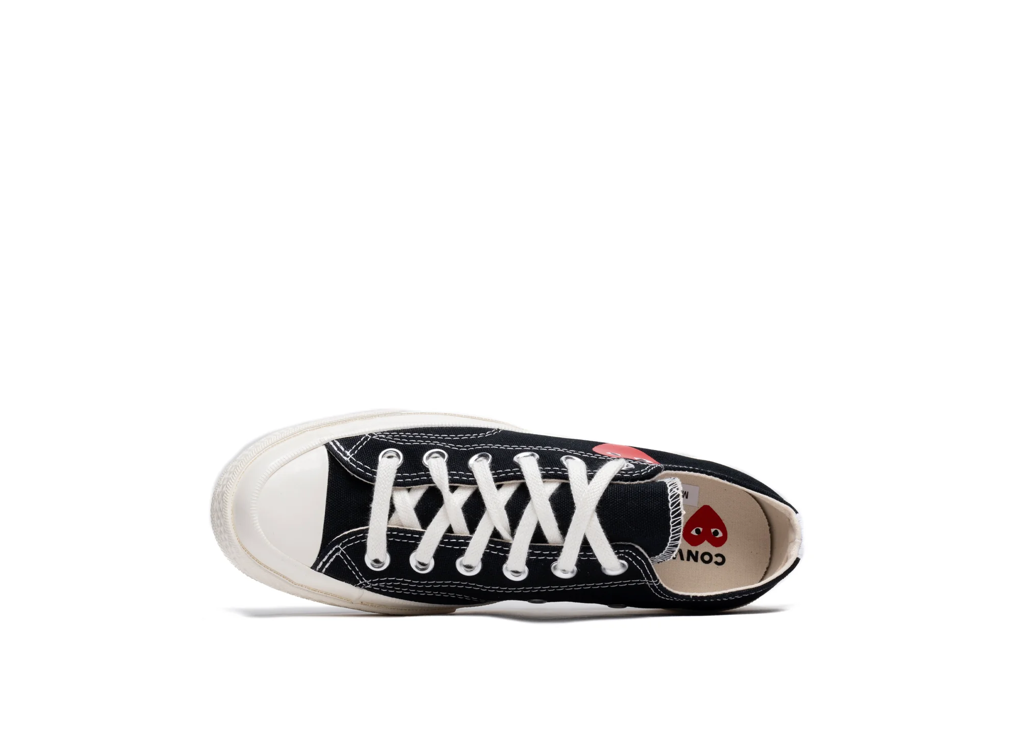 GS Converse Comme des Garçons Play Chuck 70 Low in Black - Image 4