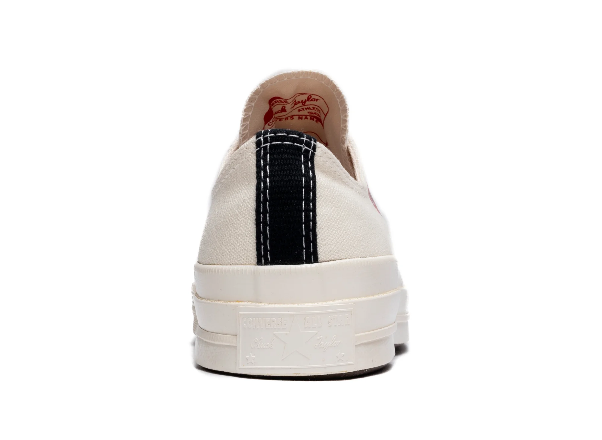 GS Converse Comme des Garçons Play Chuck 70 Low in Cream - Image 2