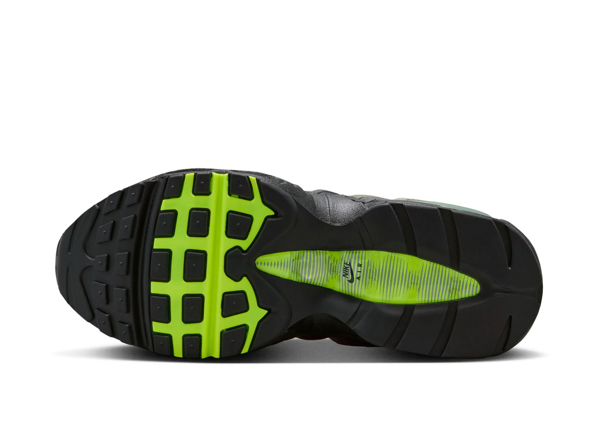 GS Nike Air Max 95 Big Bubble in Black / Neon Yellow - Image 5