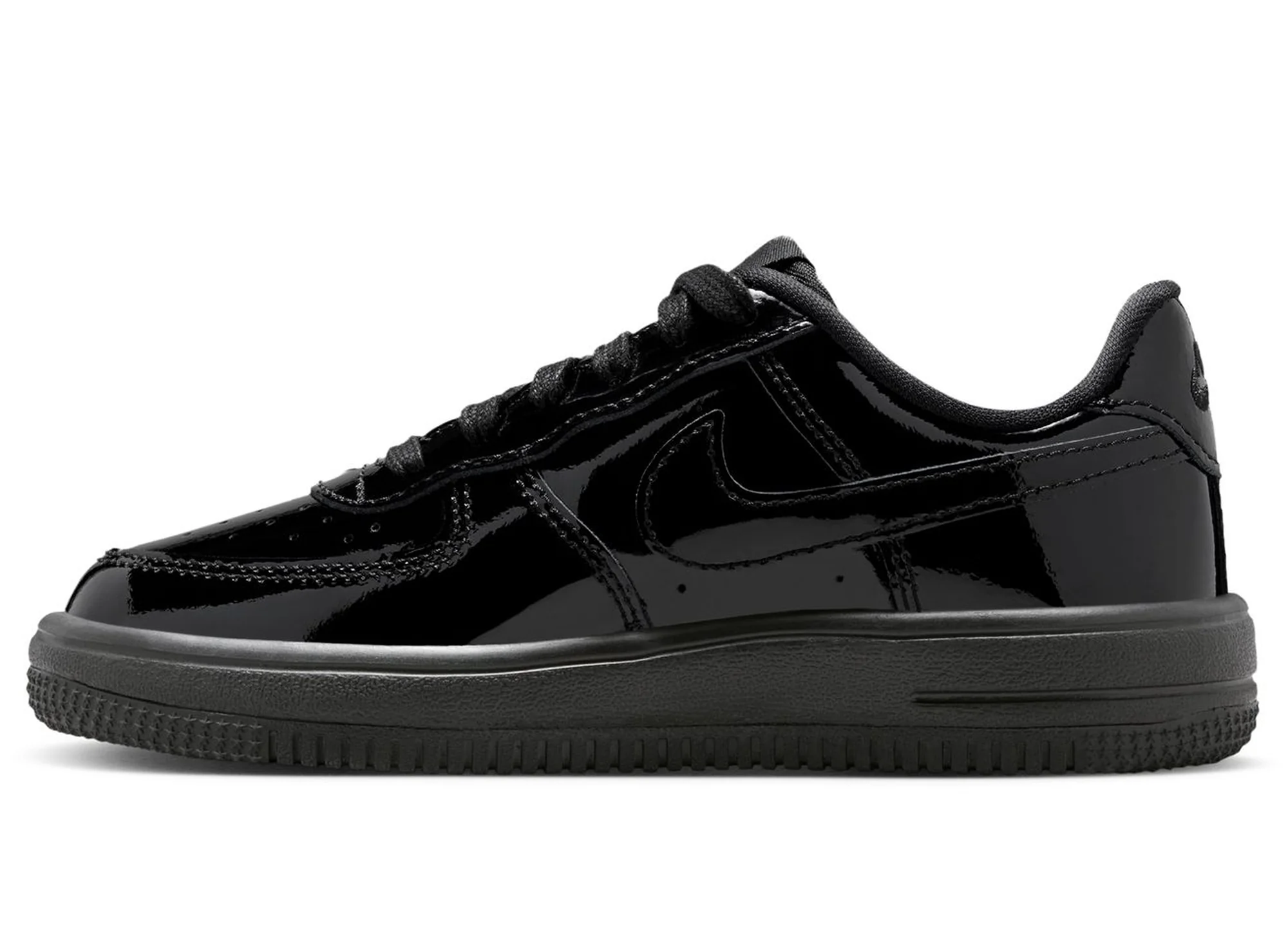 GS Nike Force 1 Low LV8 BP Lace in Black - Image 3