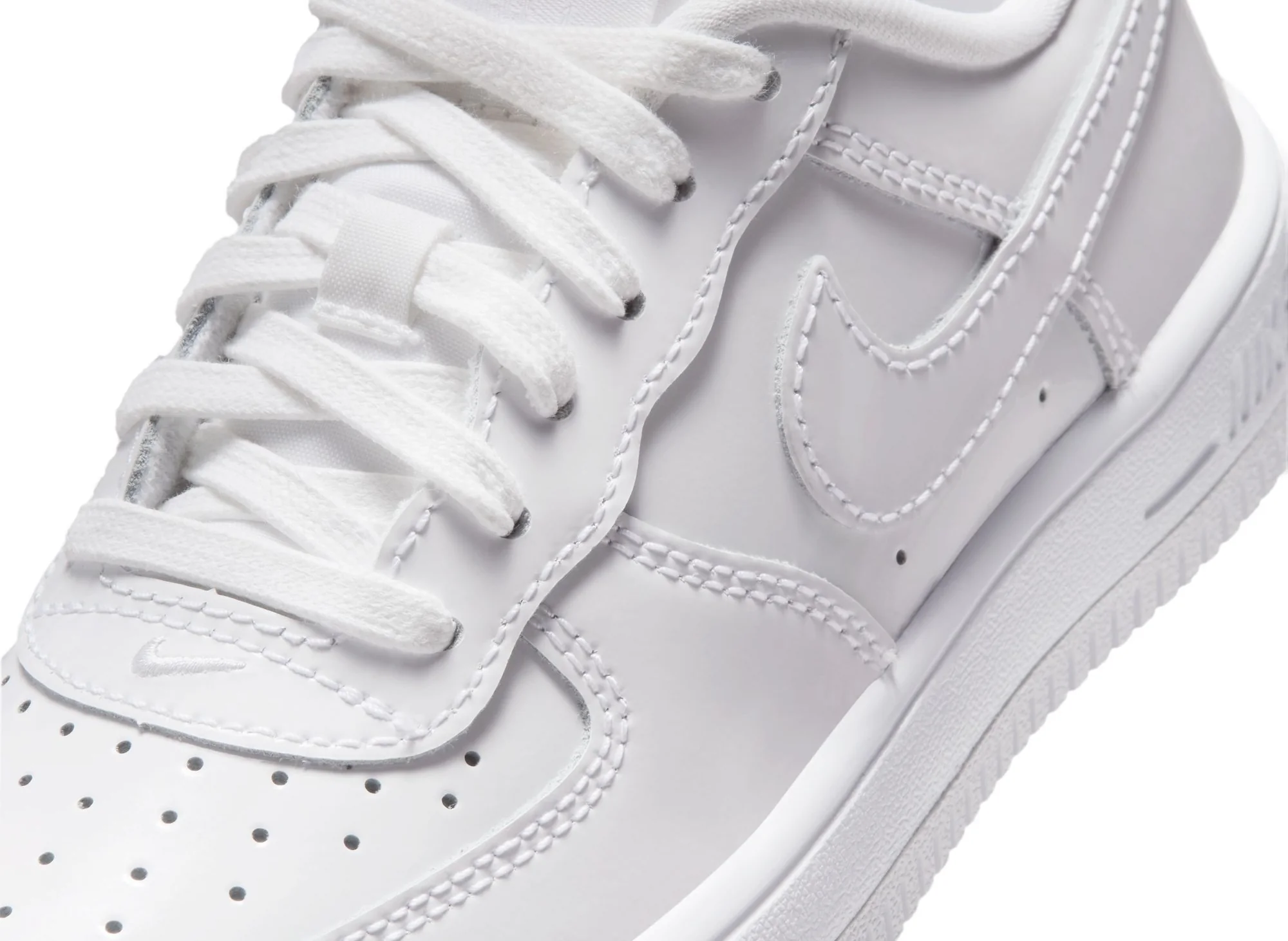 GS Nike Force 1 Low LV8 BP Lace in White - Image 6
