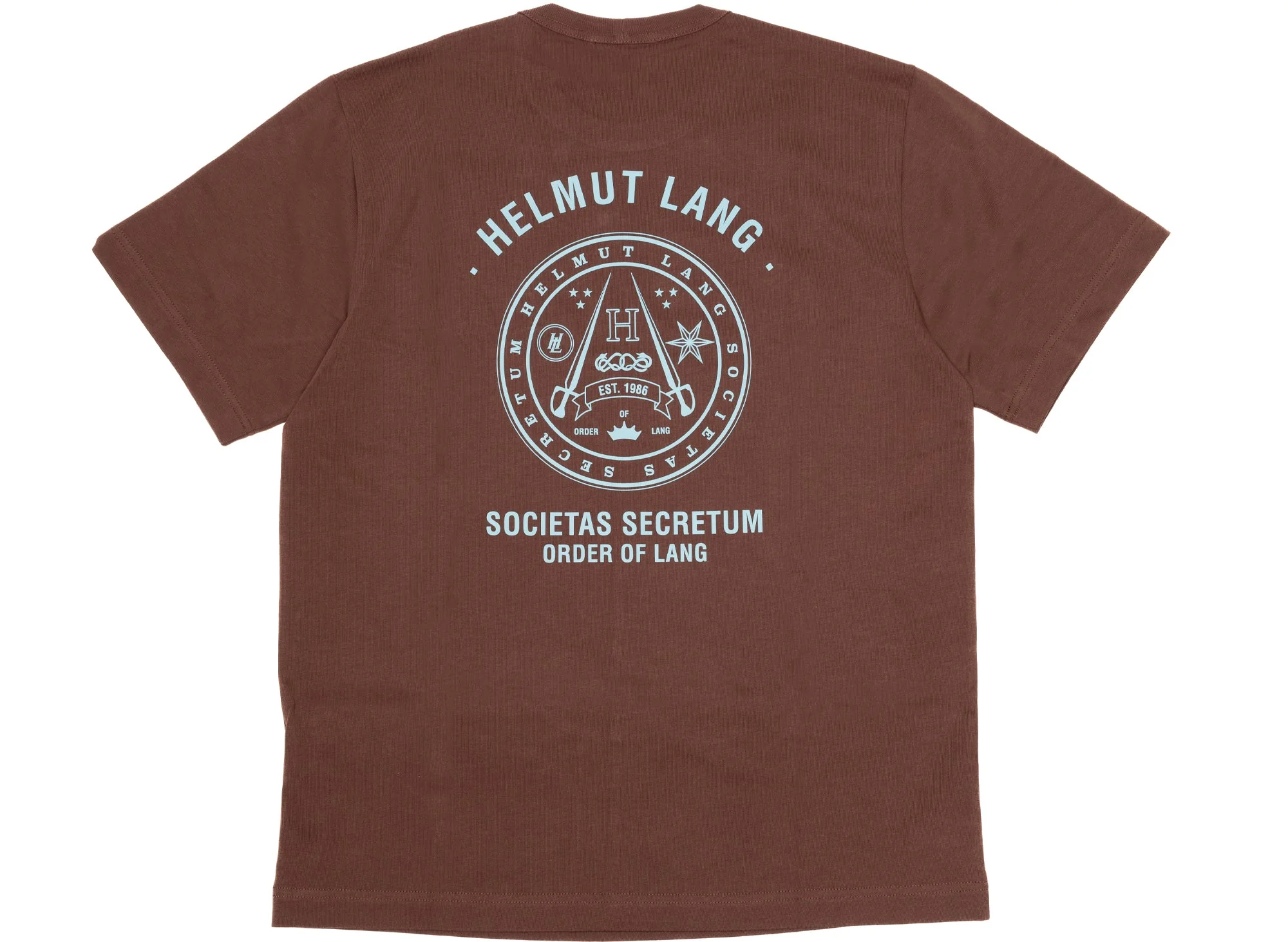 Helmut Lang Societas Tee in Brown - Image 2