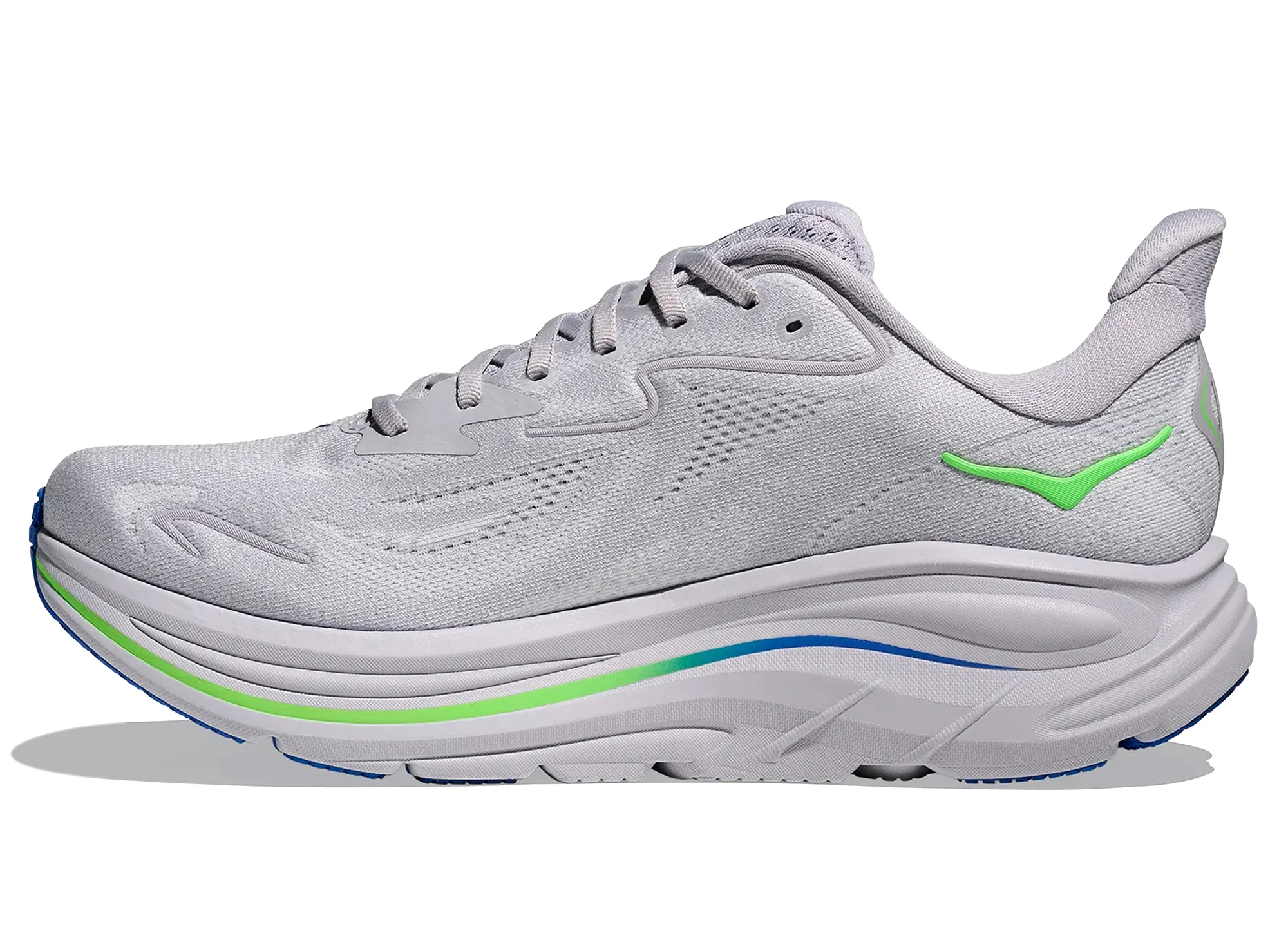 Hoka Clifton 10 'Ash Grey / Neon Green' - Image 3