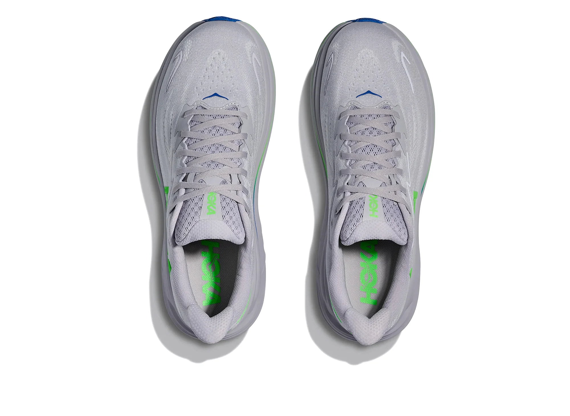 Hoka Clifton 10 'Ash Grey / Neon Green' - Image 4