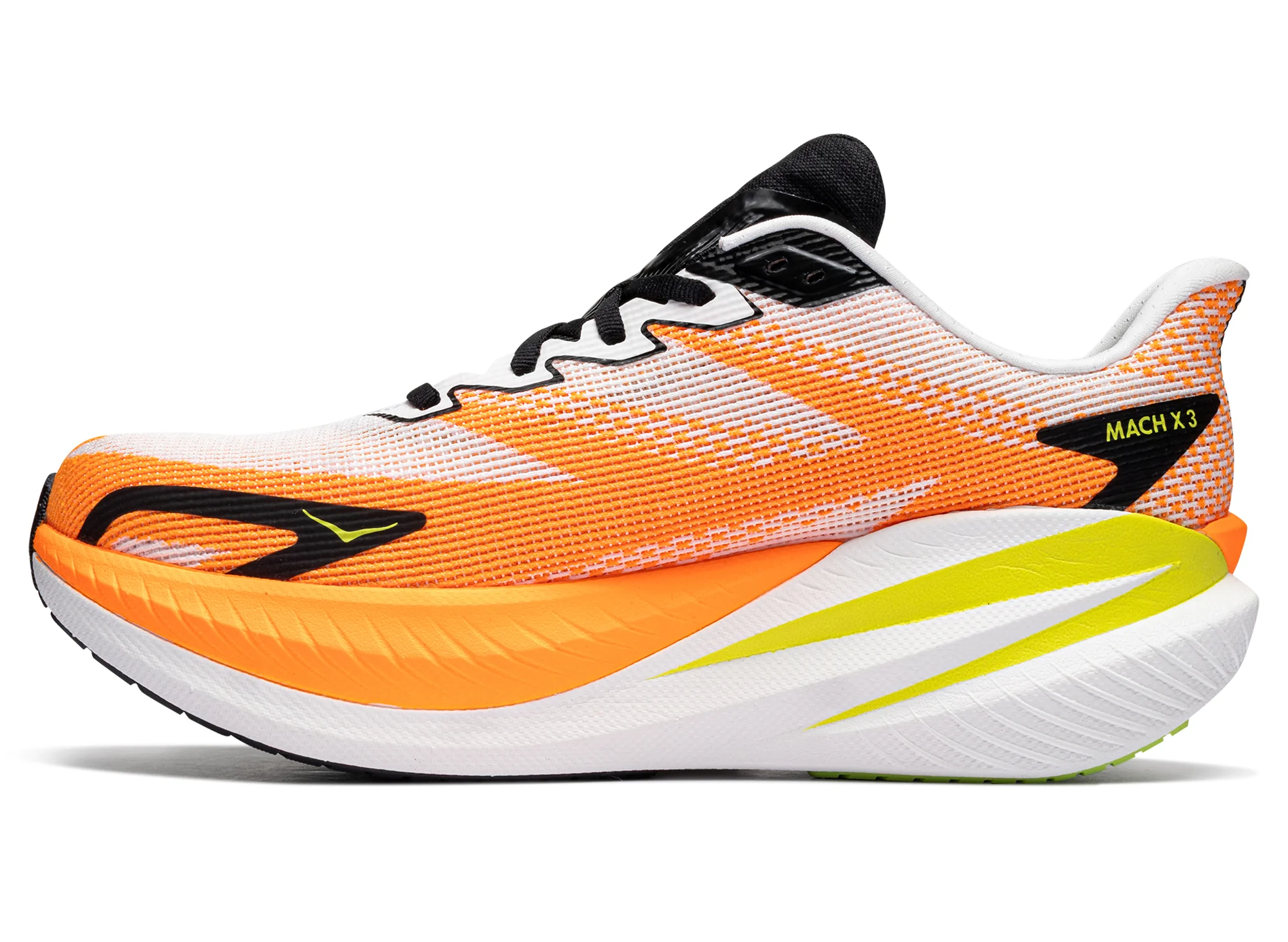 Hoka Mach X 3 'White / Neon Tangerine' - Image 3