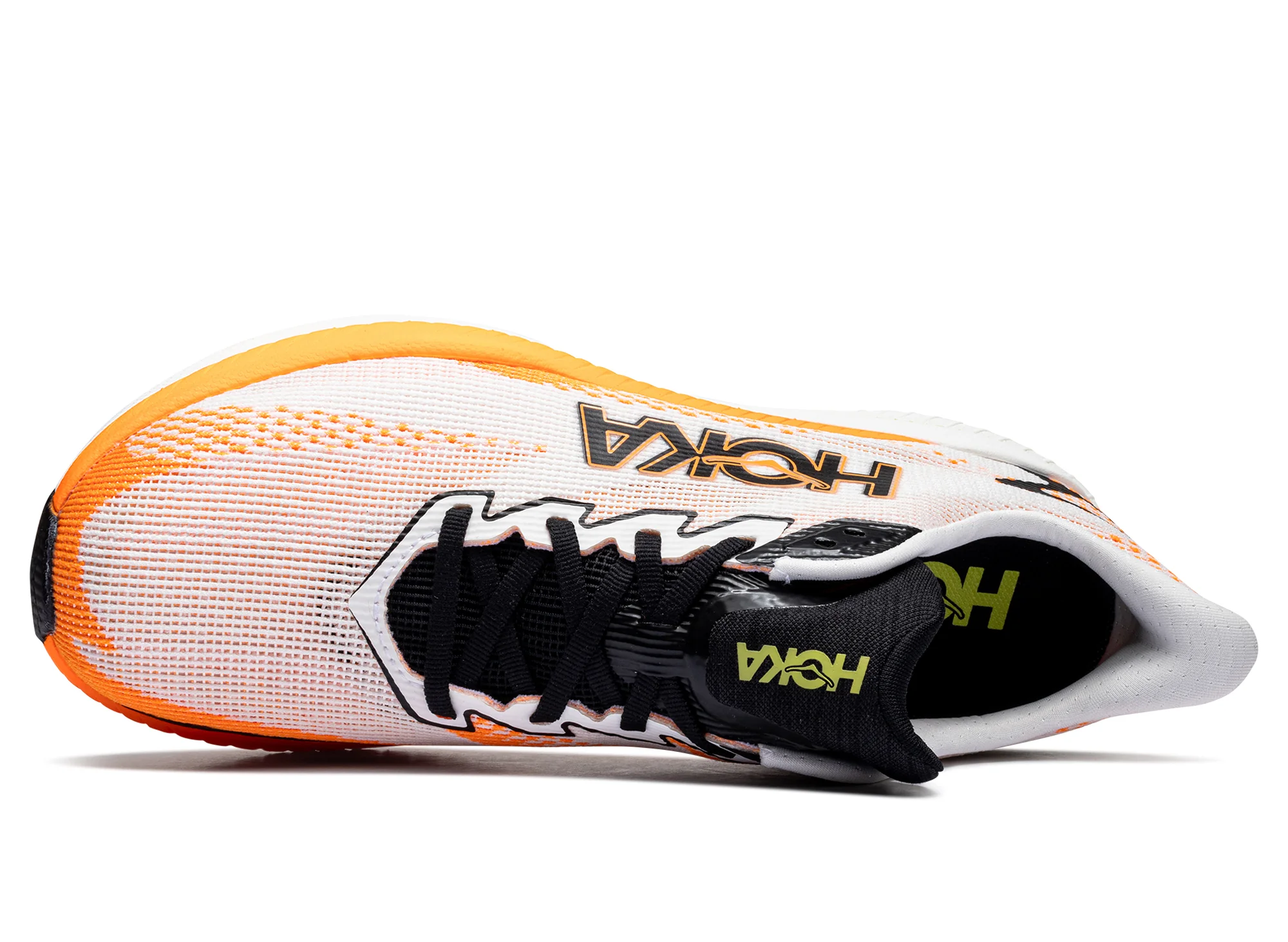 Hoka Mach X 3 'White / Neon Tangerine' - Image 4