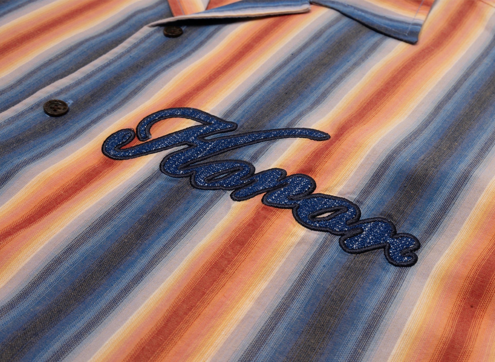 Honor the Gift Auto Shop Camp Shirt in Blue - Image 2