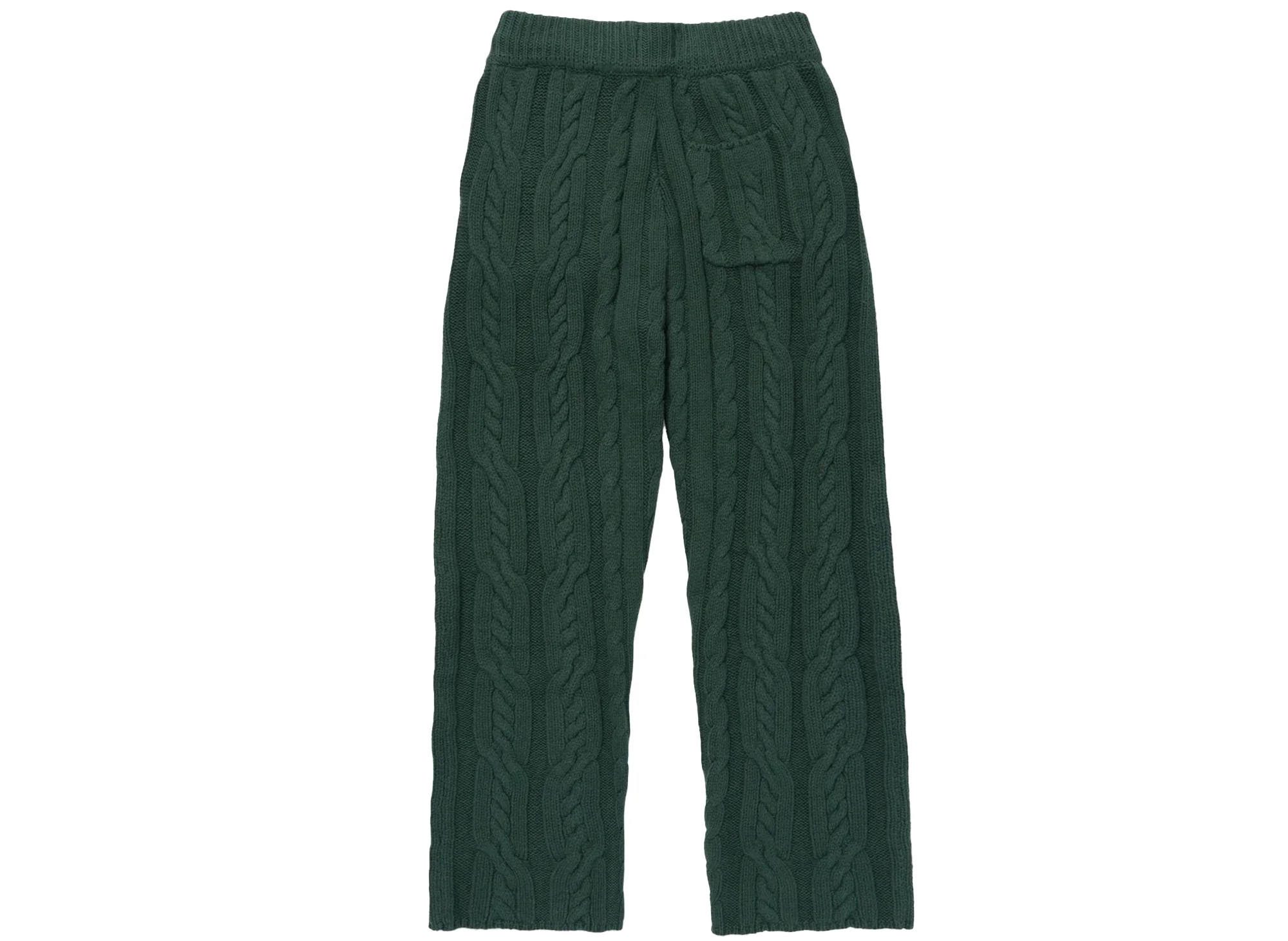 Honor the Gift Cable Knit Leisure Pants in Green - Image 2