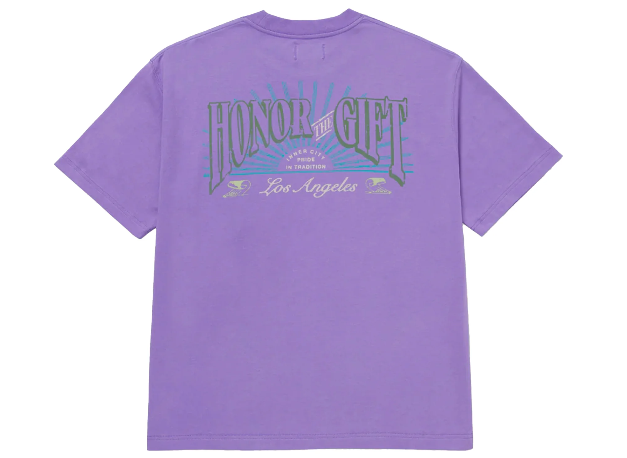 Honor the Gift Cigar Label Tee in Purple - Image 2