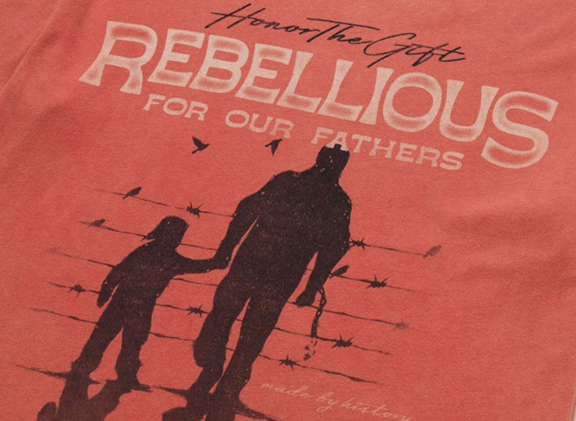 Honor the Gift Rebellious For Our Fathers S/S Tee in Brick - Image 2
