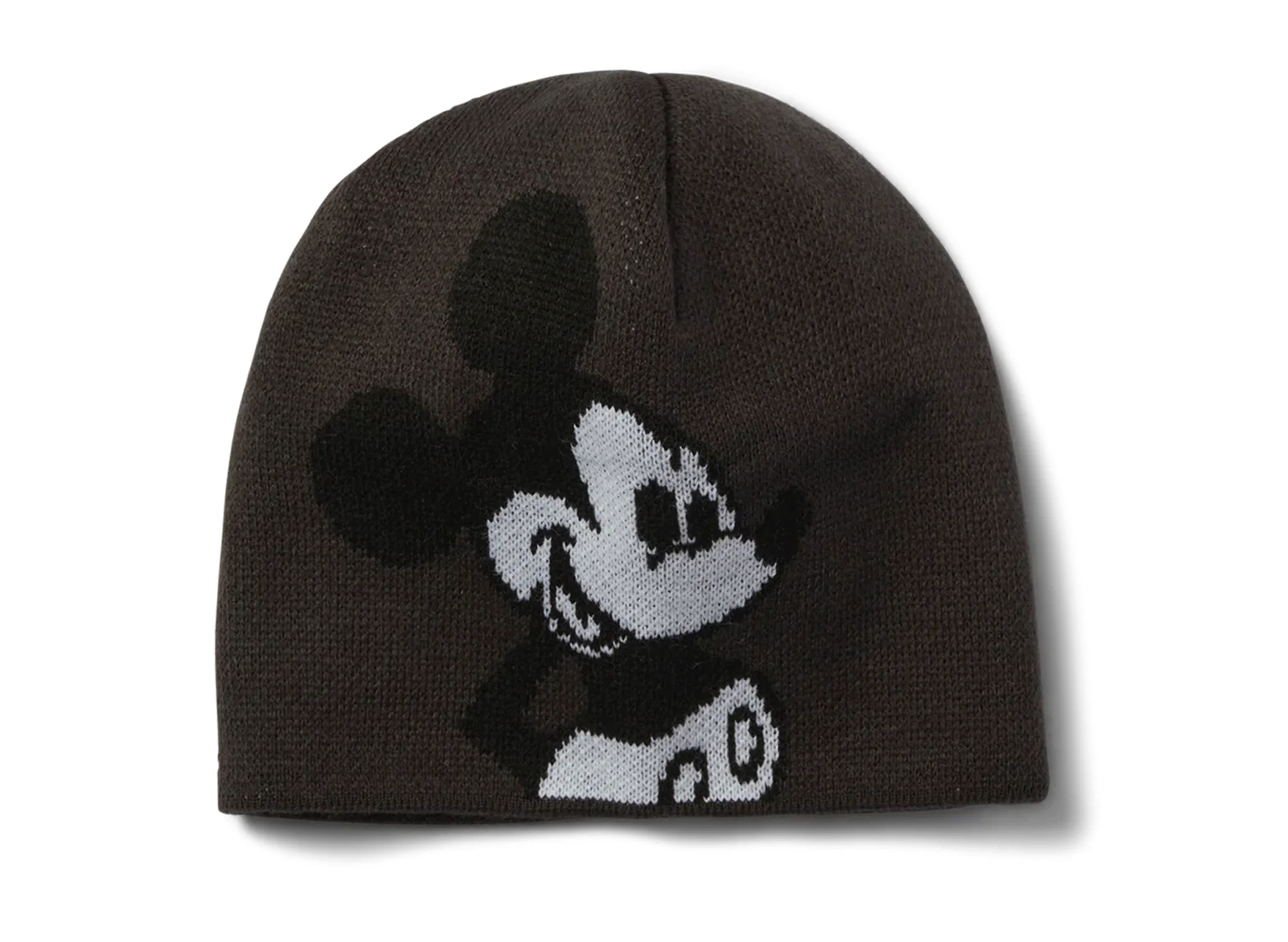 HUF x Mickey Skull Beanie in Black - Image 2