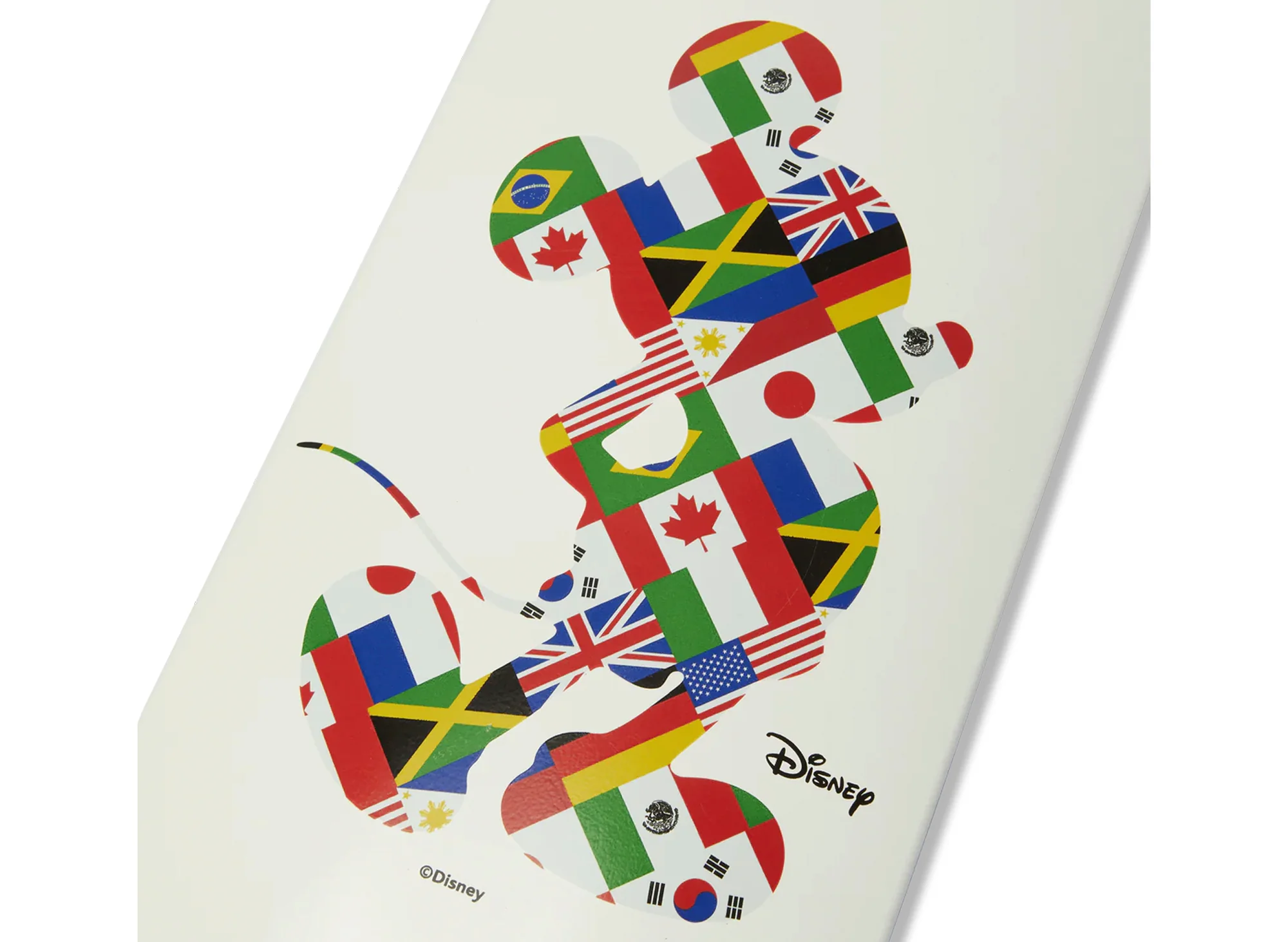 HUF x Mickey Worldwide Tour Skate Deck in White - Image 3