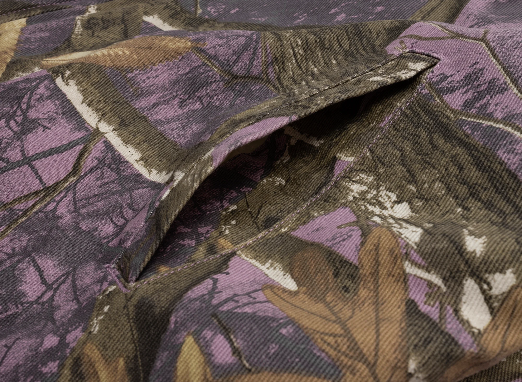 HUF x Realtree Megablast Work Jacket in Lilac - Image 3