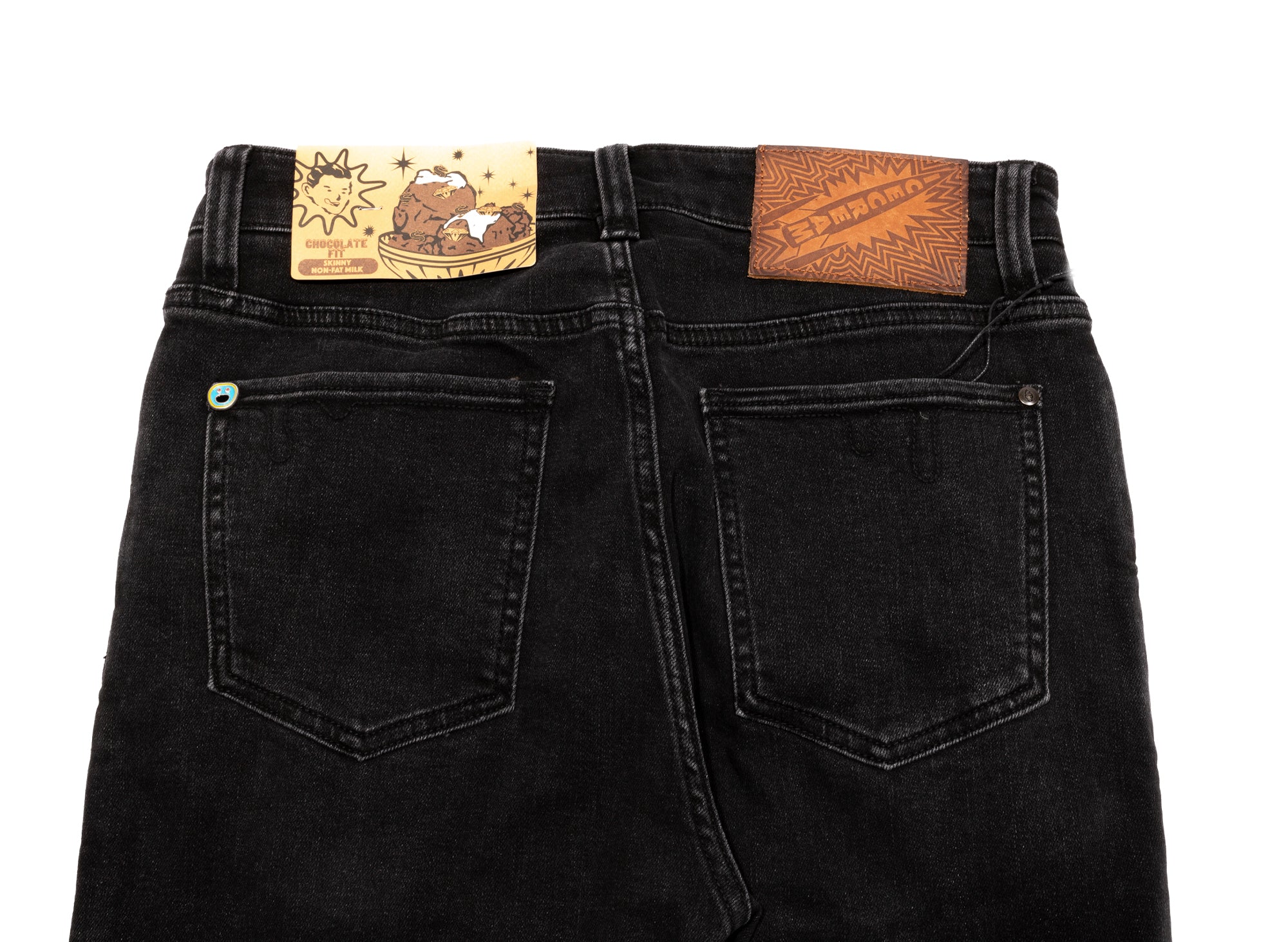 Ice Cream Black Running Dog Jeans - Image 2