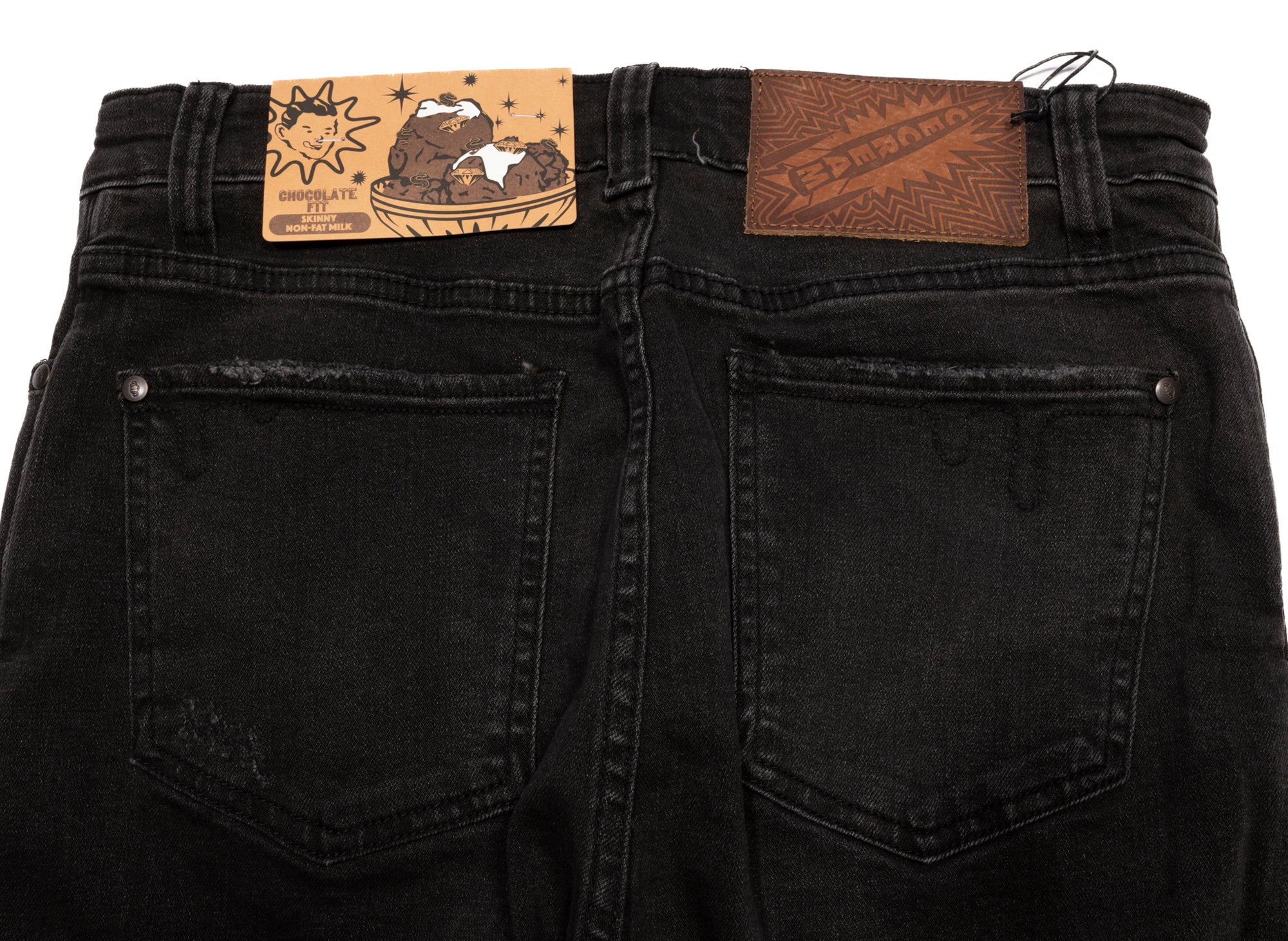 Ice Cream Black Running Dog Jeans - Image 2