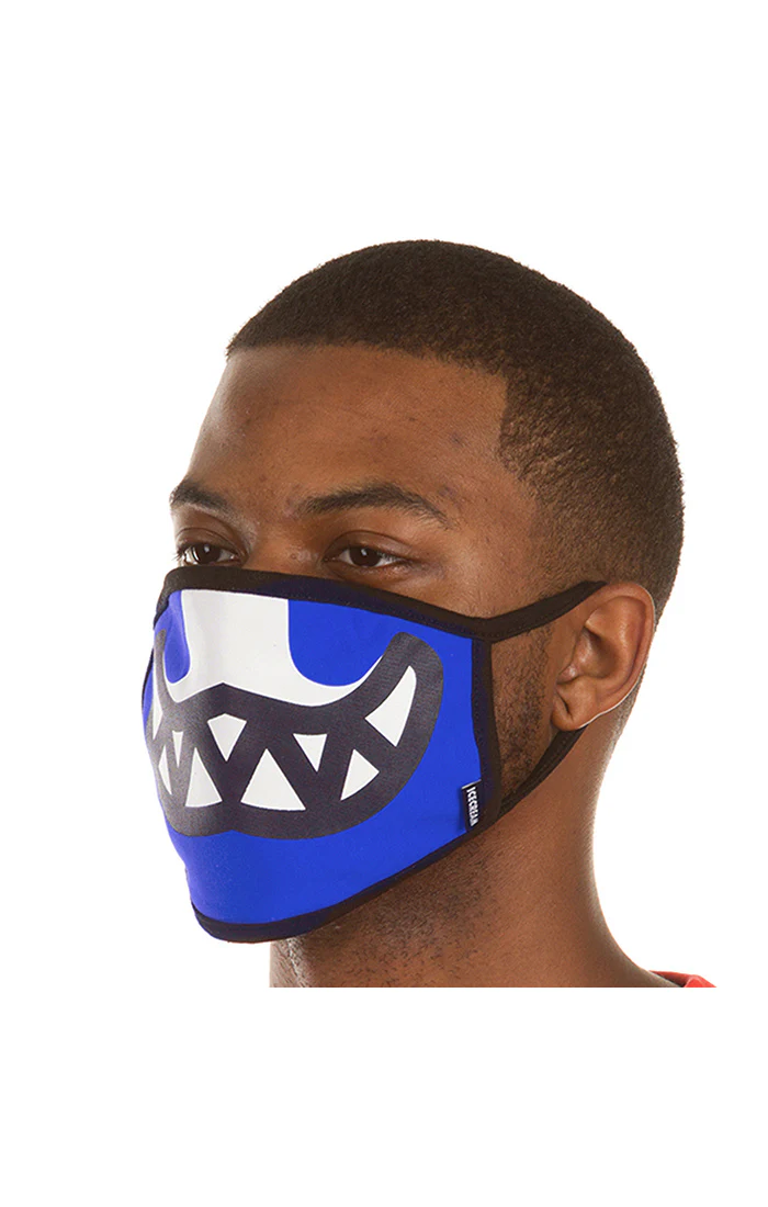 Ice Cream Grin Face Mask in Nautical Blue - Image 2