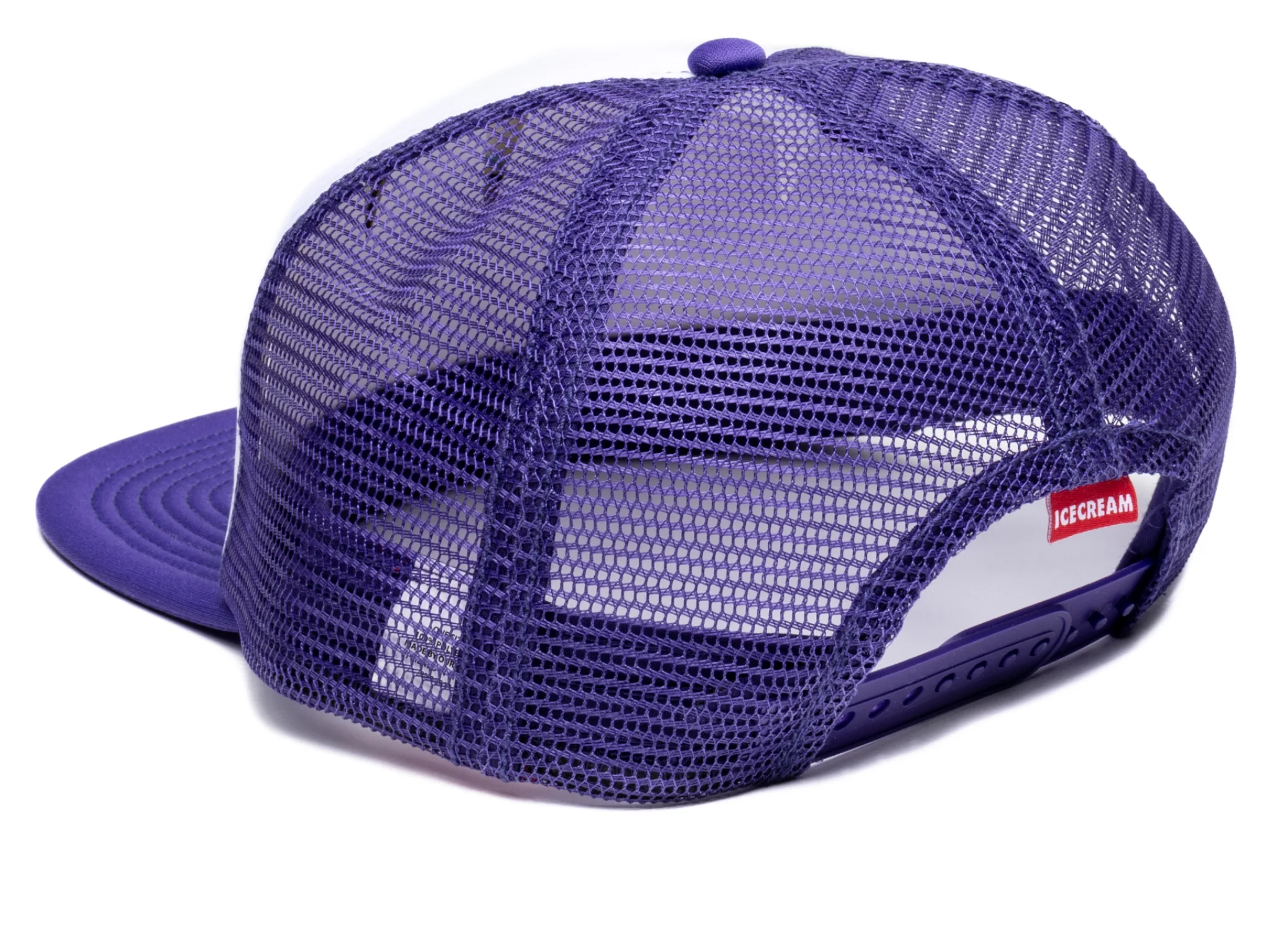 Ice Cream Skully Trucker Hat in Violet - Image 2