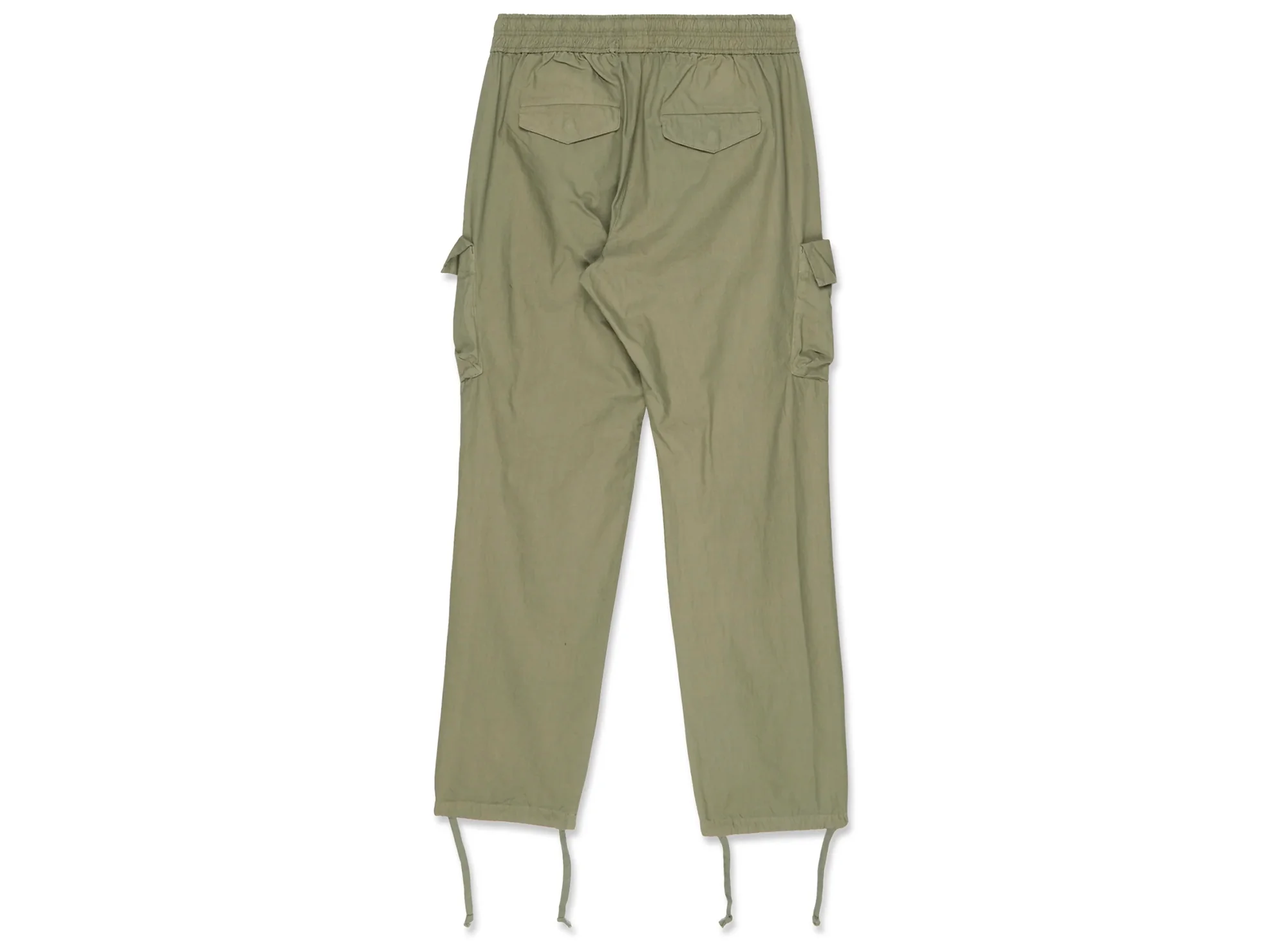 John Elliott Back Sateen Cargo Pants in Olive - Image 2