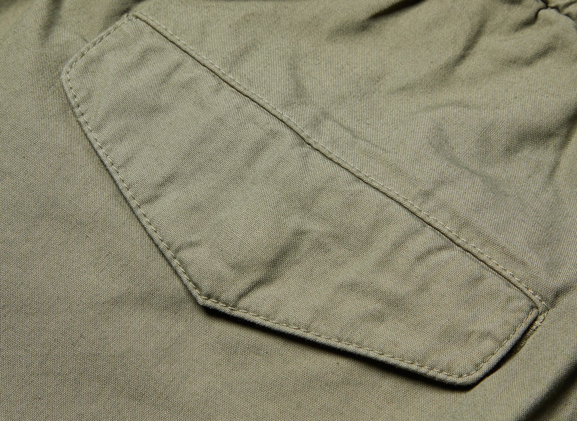 John Elliott Back Sateen Cargo Pants in Olive - Image 3