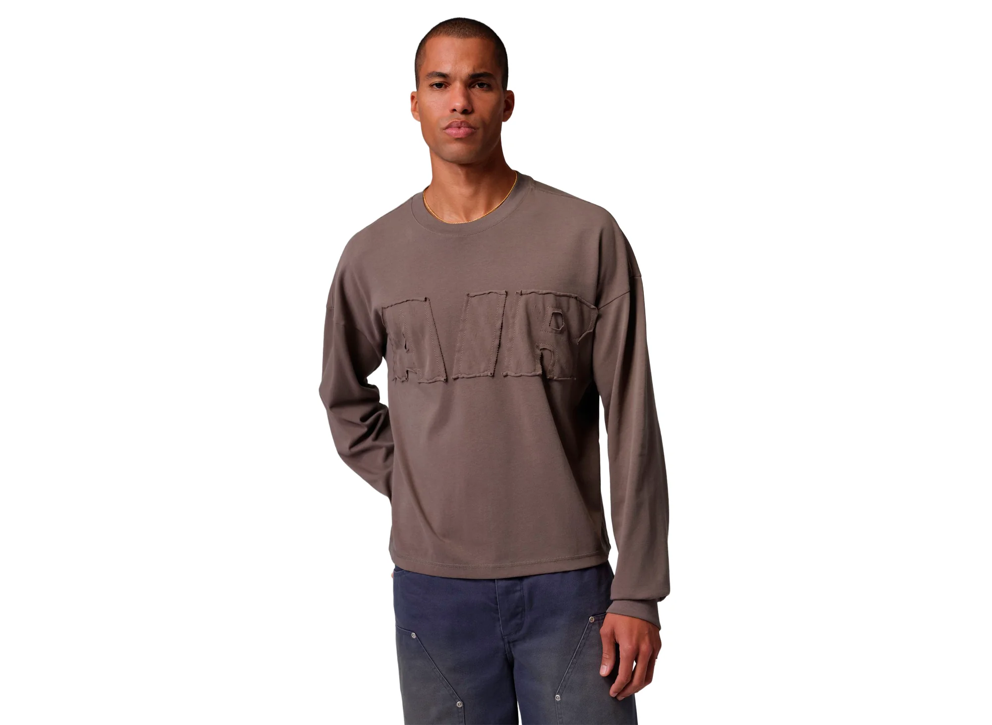 Jordan Air Long-Sleeve OS Tee in Cave Stone - Image 2