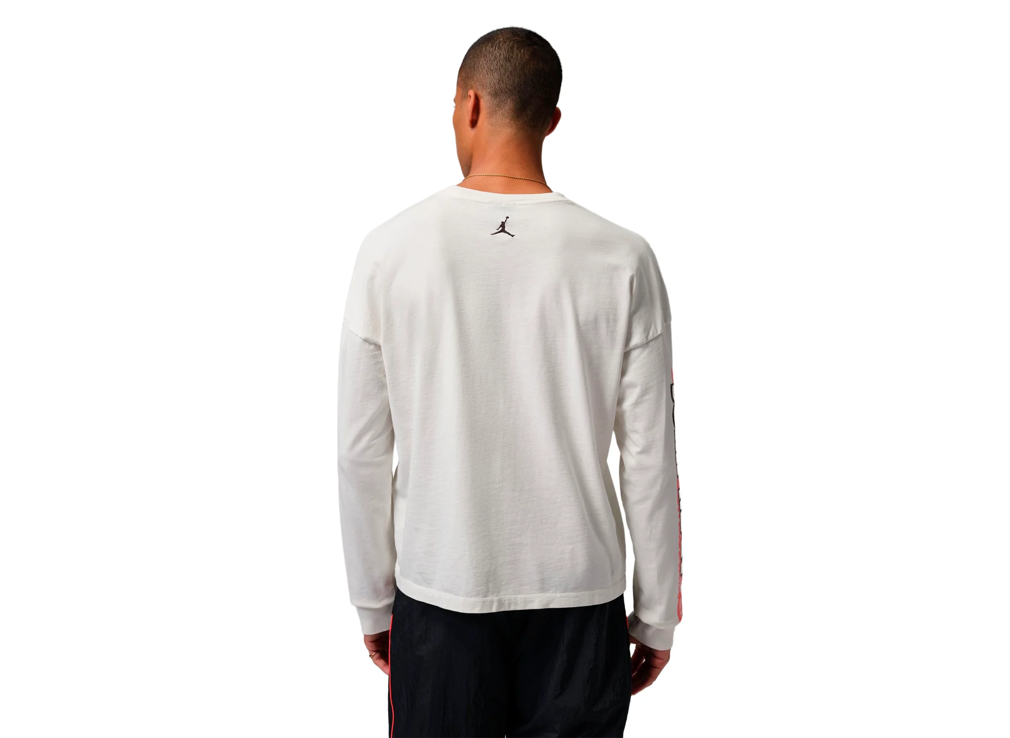 Jordan Black Cat Long-Sleeve Tee in Ivory - Image 3
