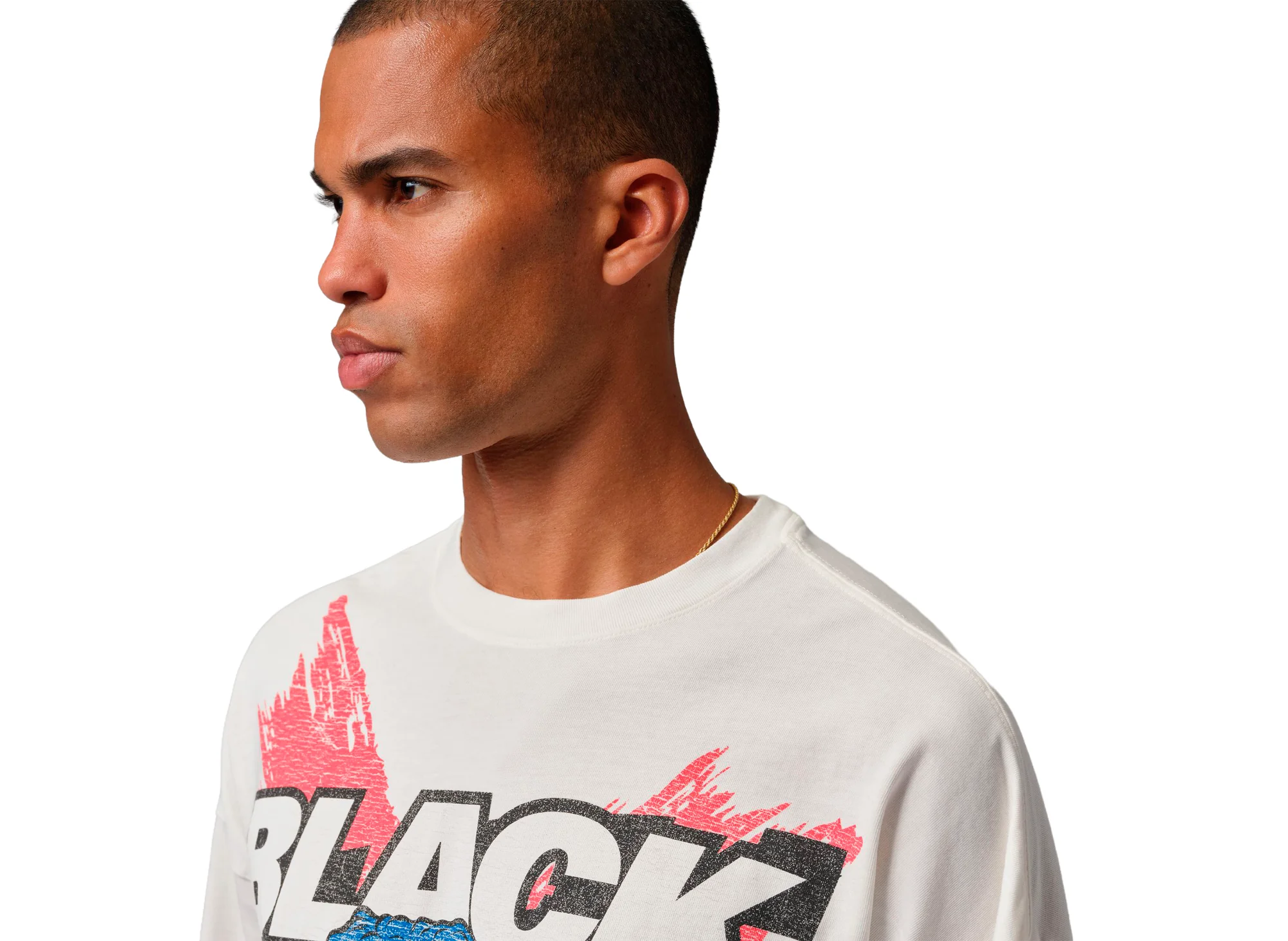 Jordan Black Cat Long-Sleeve Tee in Ivory - Image 4