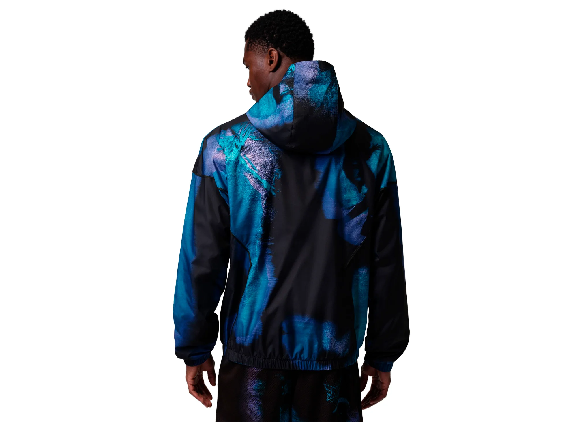 Jordan Brooklyn Dream Dunk Draft Jacket in Black / White - Image 3