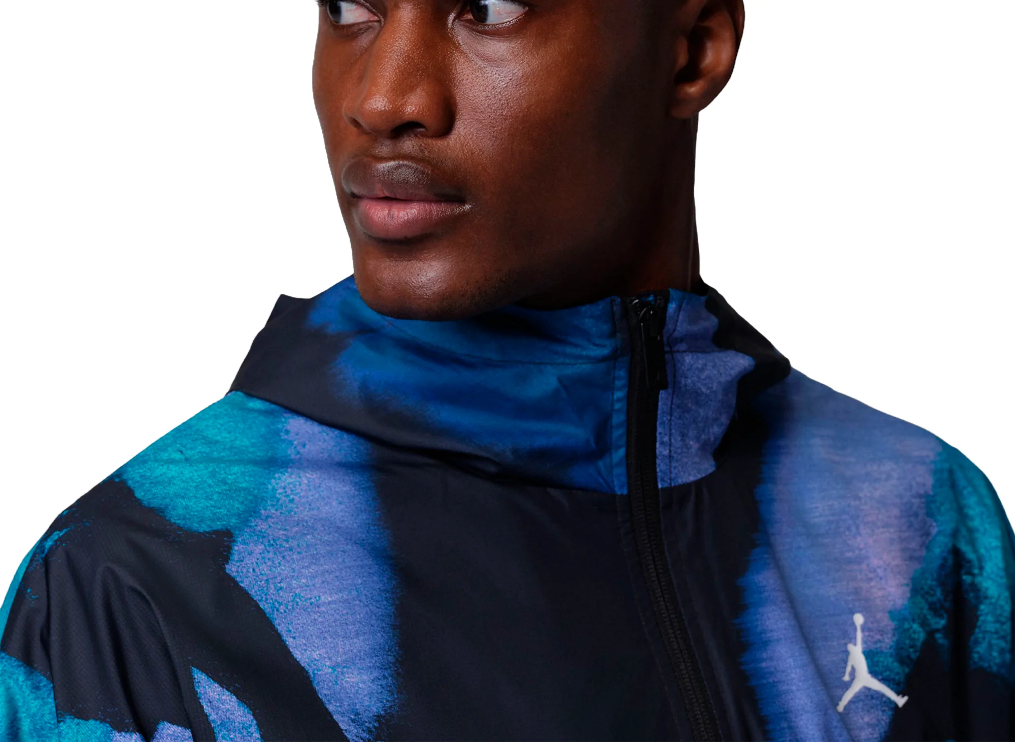 Jordan Brooklyn Dream Dunk Draft Jacket in Black / White - Image 4