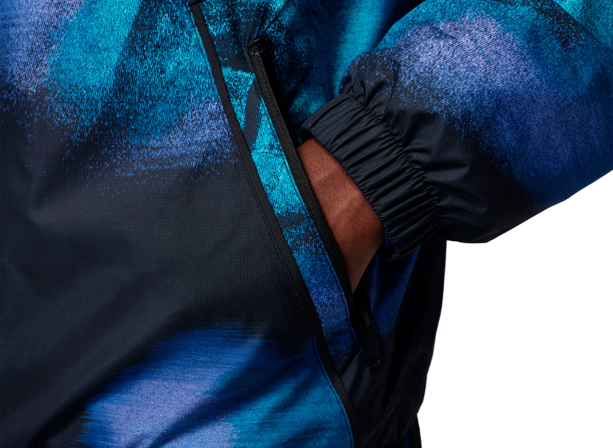 Jordan Brooklyn Dream Dunk Draft Jacket in Black / White - Image 5