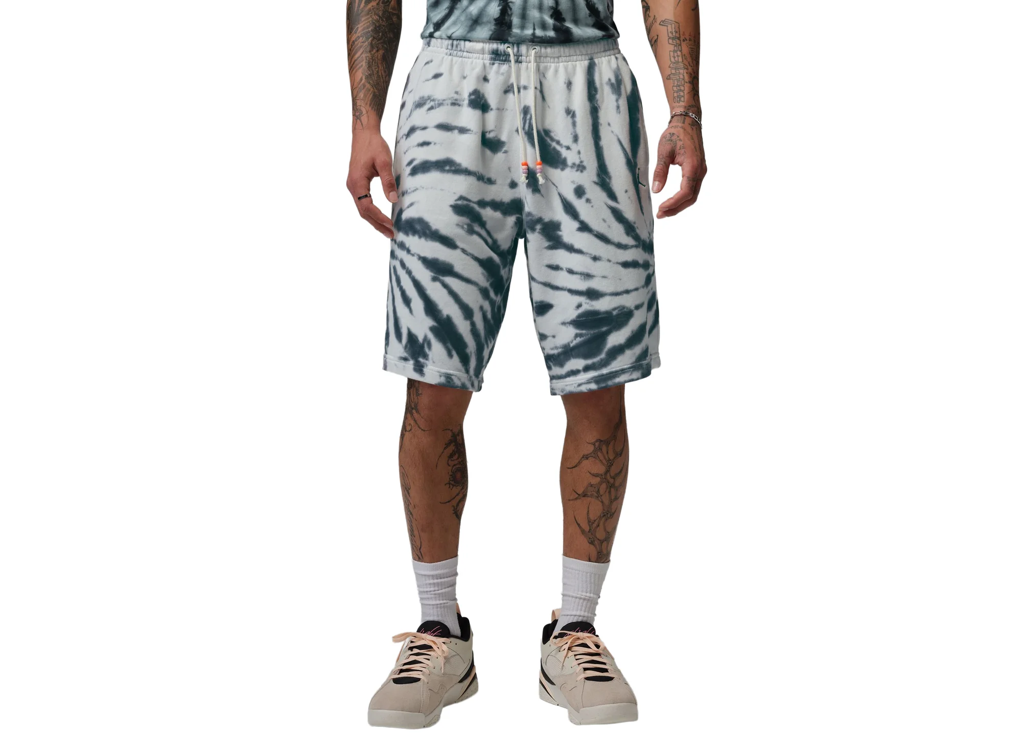 Jordan Brooklyn Fleece Tie-Dye Festival Short in Sail - Image 2