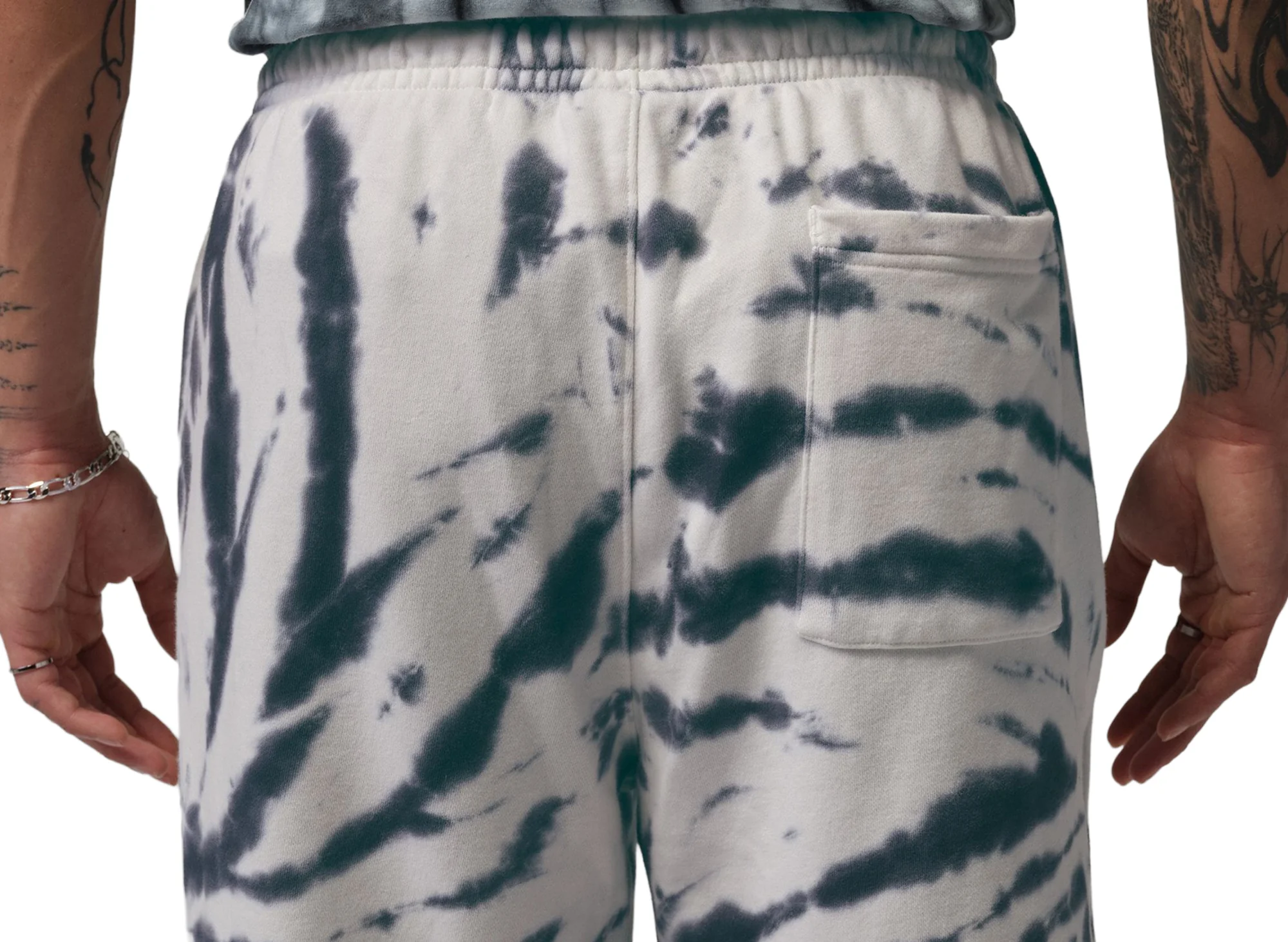 Jordan Brooklyn Fleece Tie-Dye Festival Short in Sail - Image 6