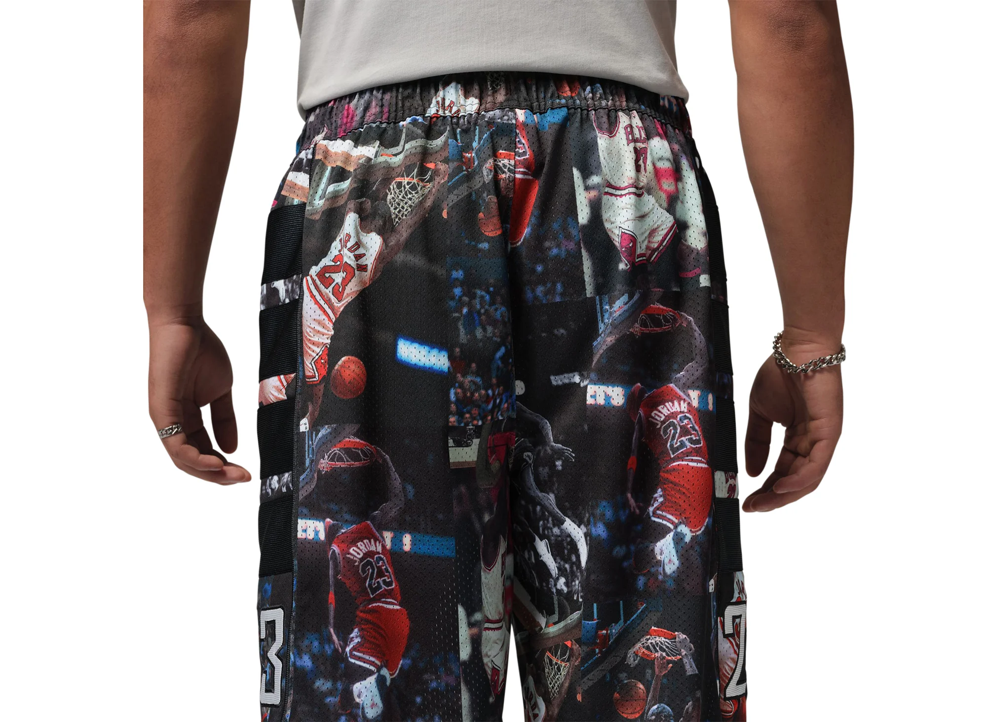 Jordan Flight Printed Cat Scratch Shorts in Black - Image 4