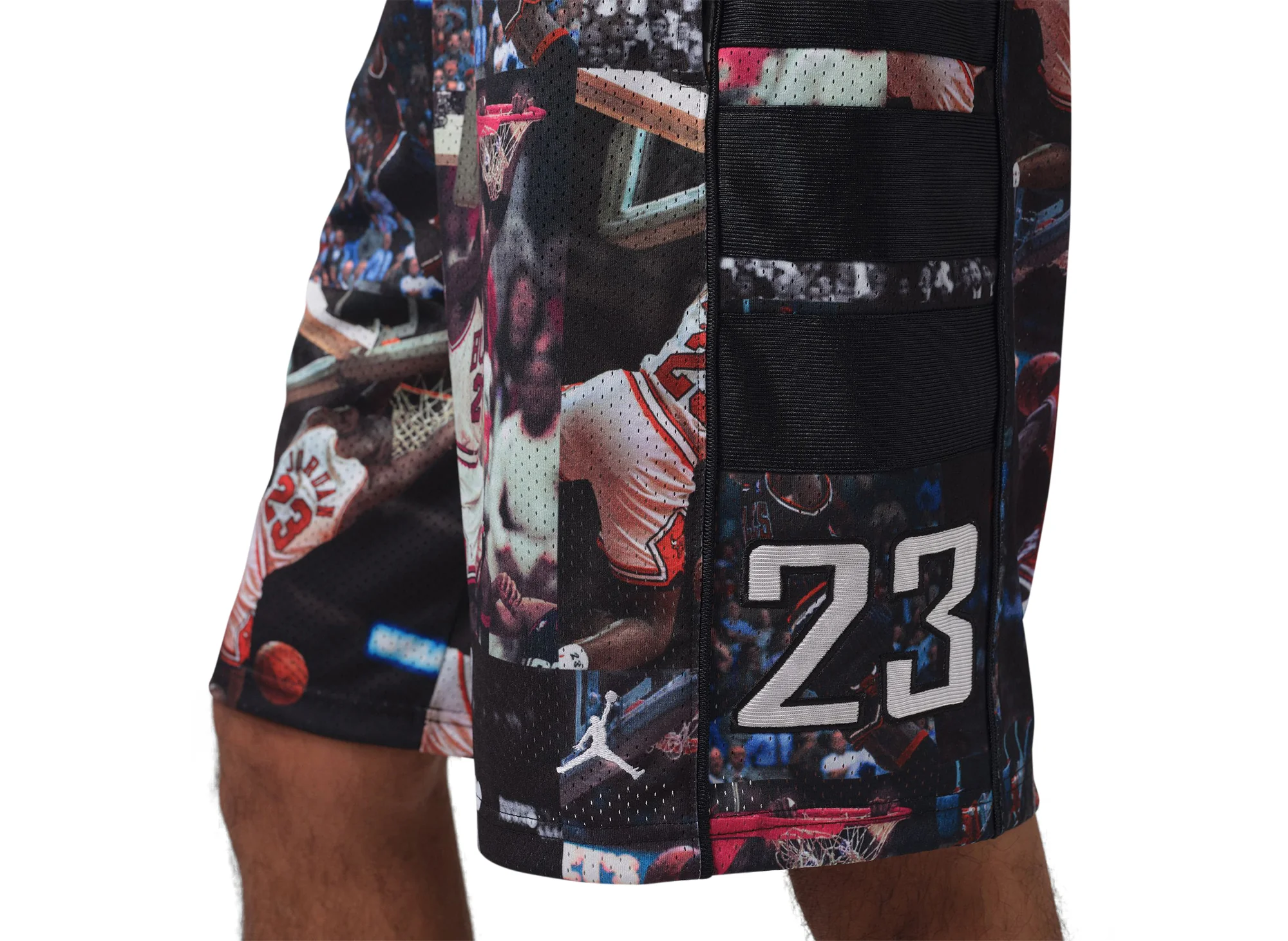 Jordan Flight Printed Cat Scratch Shorts in Black - Image 7