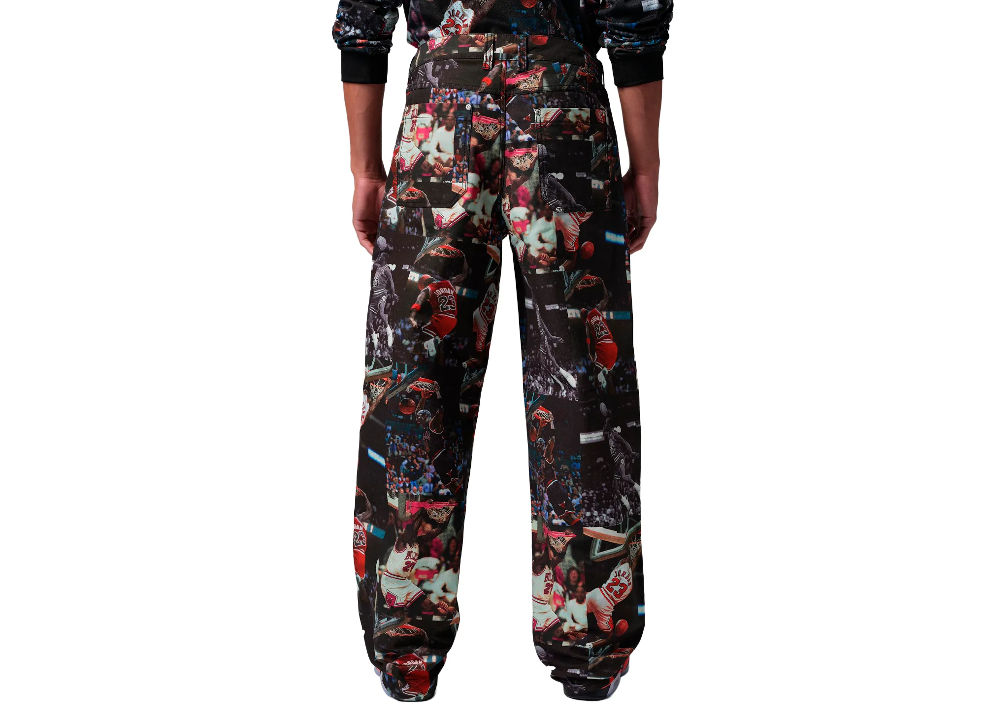 Jordan Flight Woven Pant in Black / Sail - Image 2
