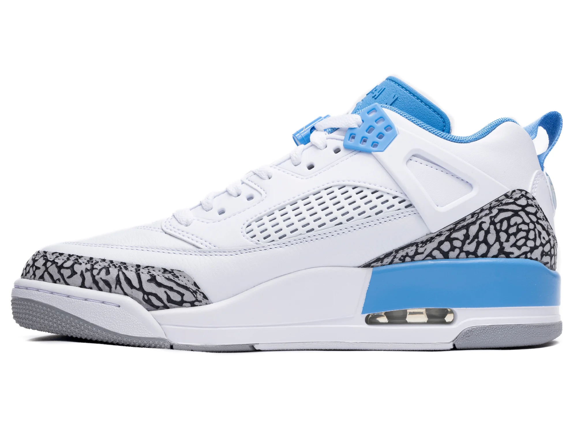 Jordan Spizike Low in White / University Blue - Image 3