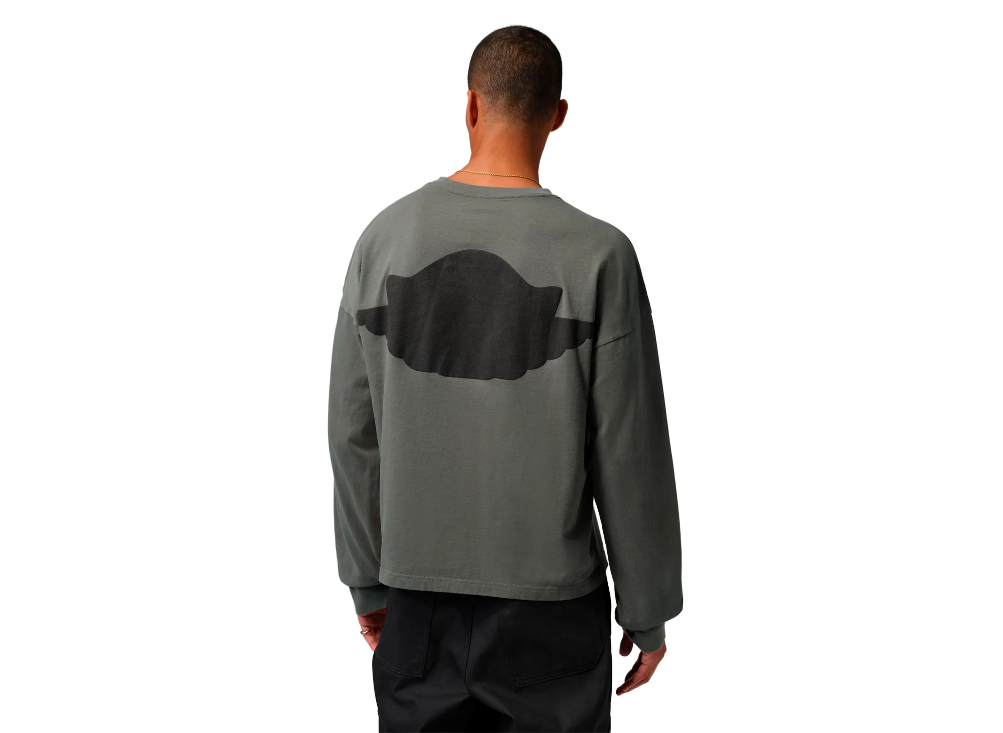 Jordan Wings Long-Sleeve Tee in River Rock - Image 3