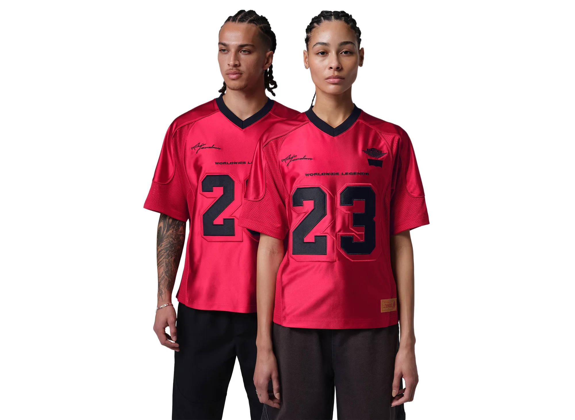 Jordan x Levi's Jersey in Gym Red - Image 2