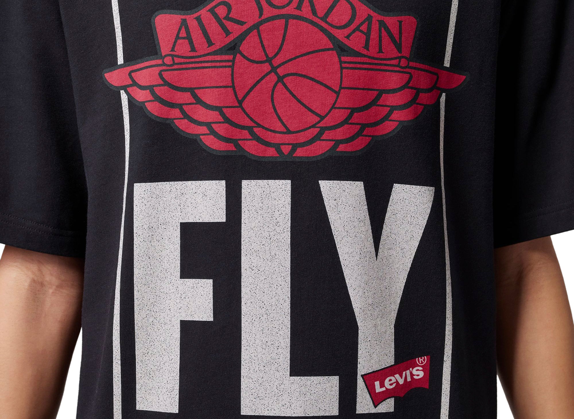 Jordan x Levi's Short-Sleeve T-Shirt in Black - Image 5