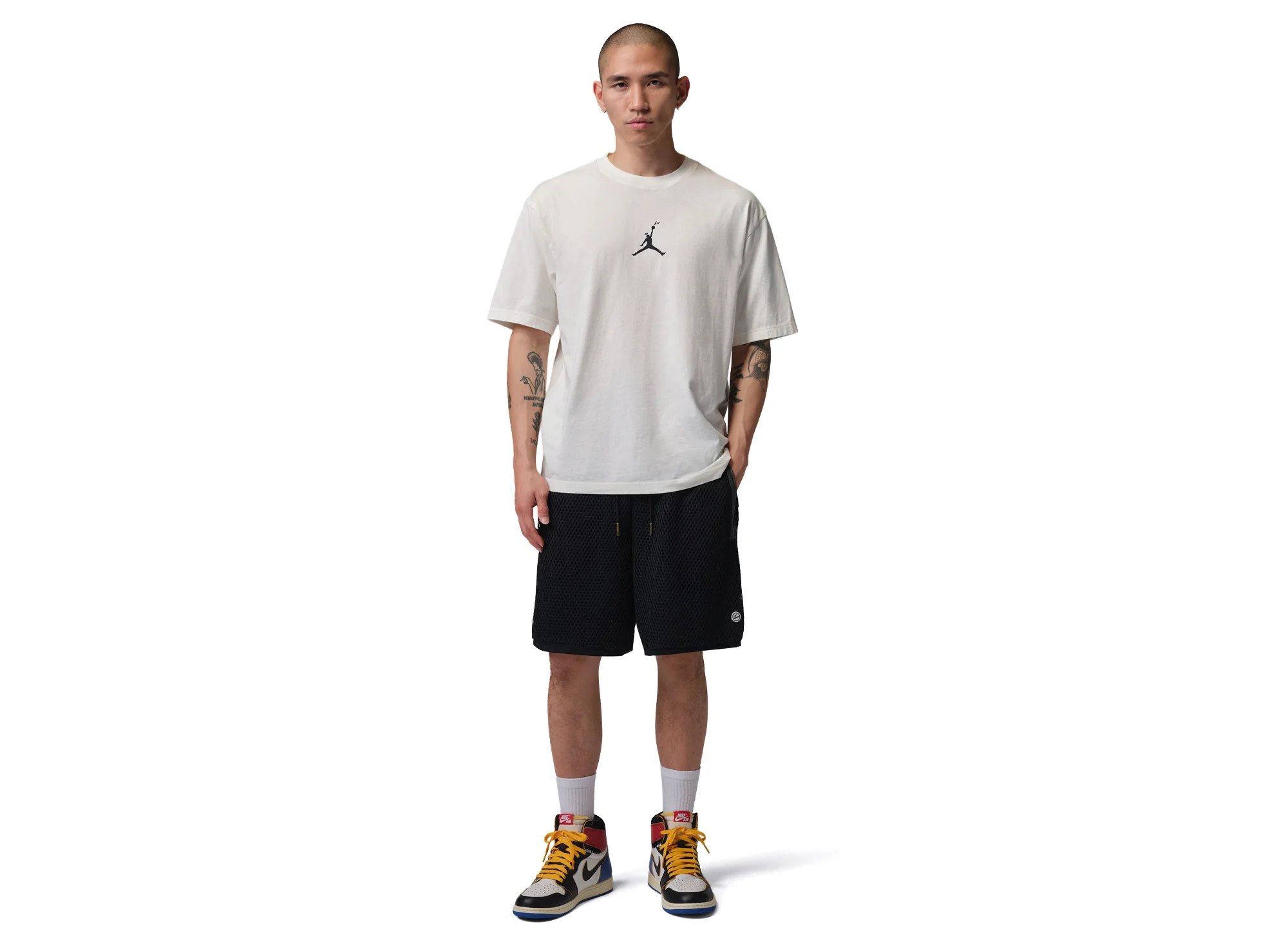 Jordan x Union Fragment Tee in Pale Ivory