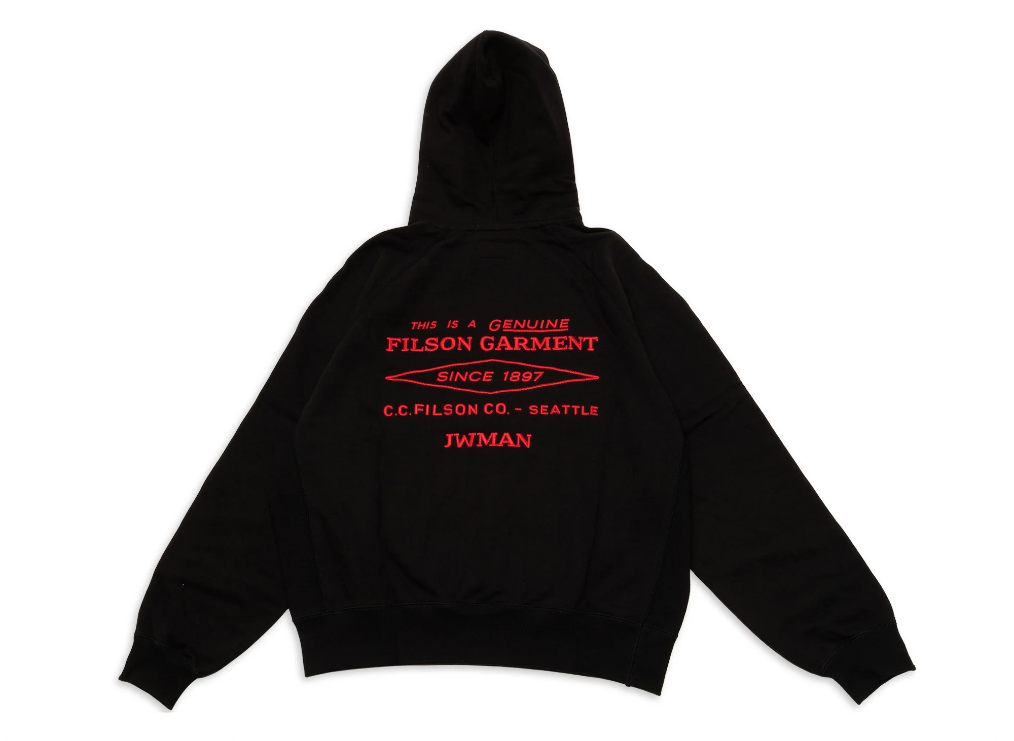 Junya Watanabe Hoodie in Black x Red - Image 3